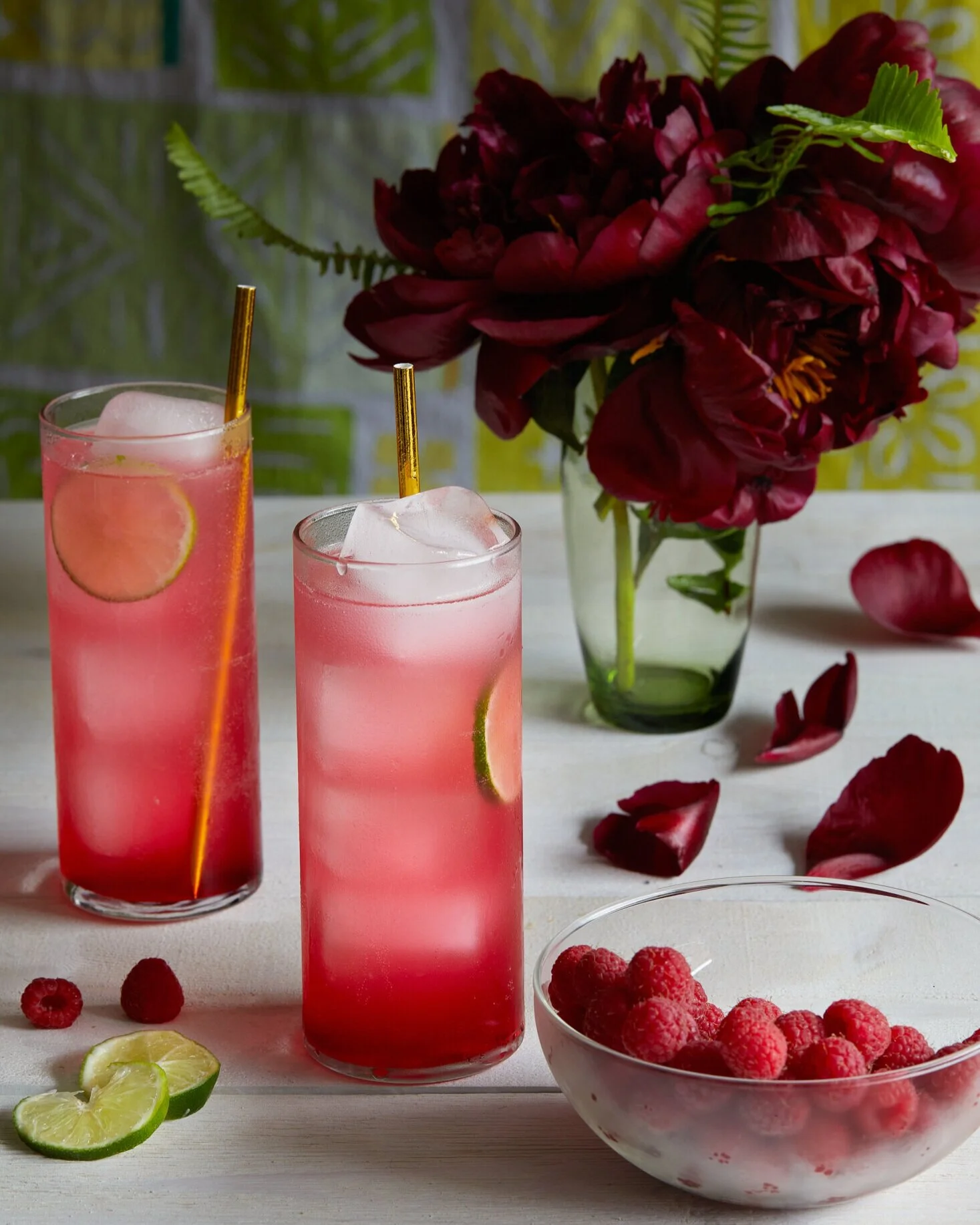 Hibiscus and Mint Spritz