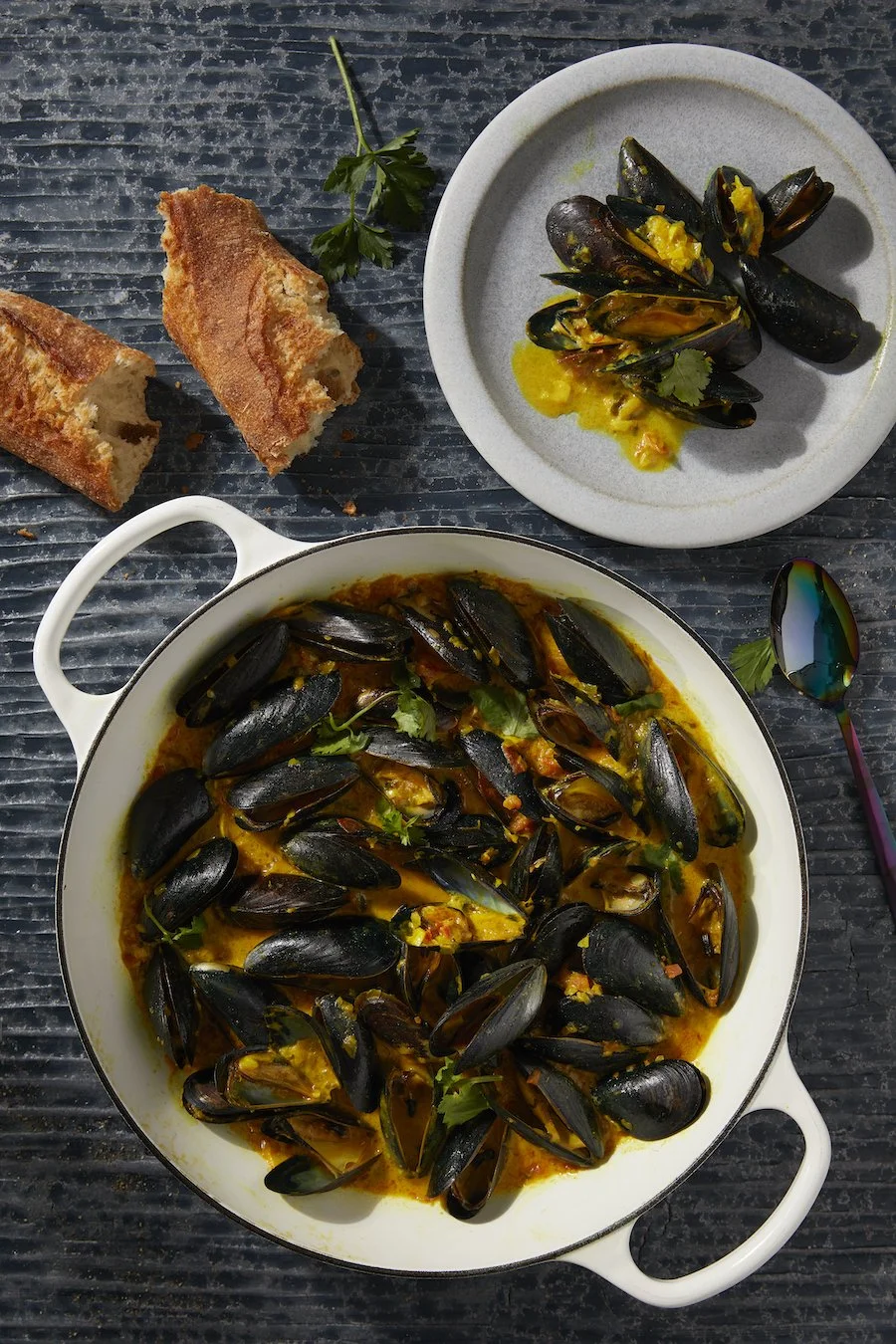 Coconut Curry Mussels