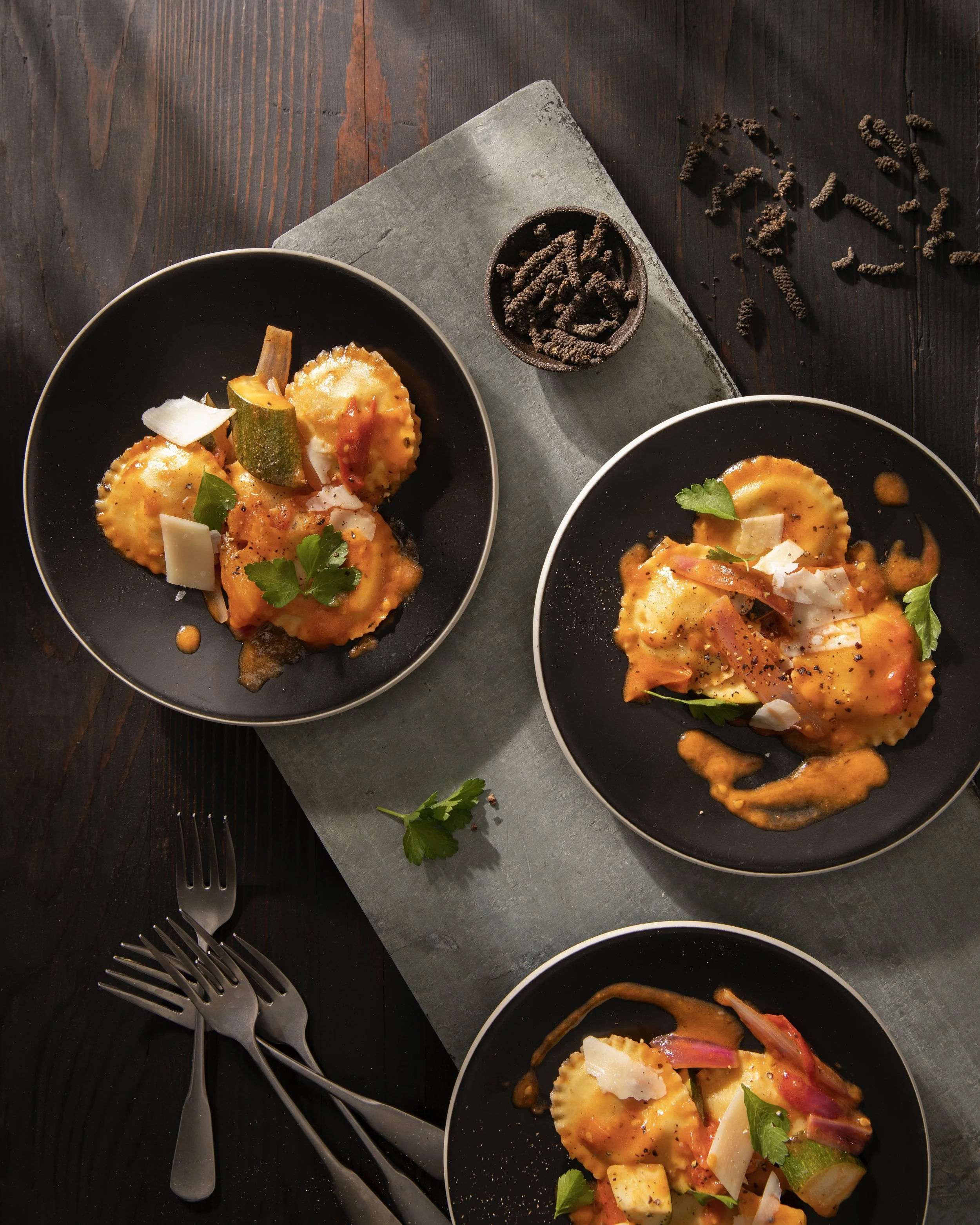 UPLOADED/REDIRECTED Summer Veggie Sauté with Ravioli