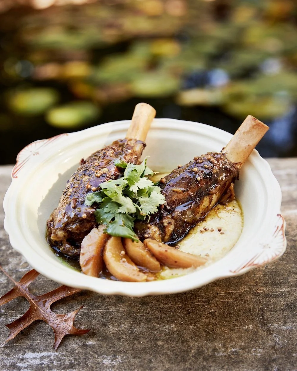 Lamb Neck with Pickled Quinces