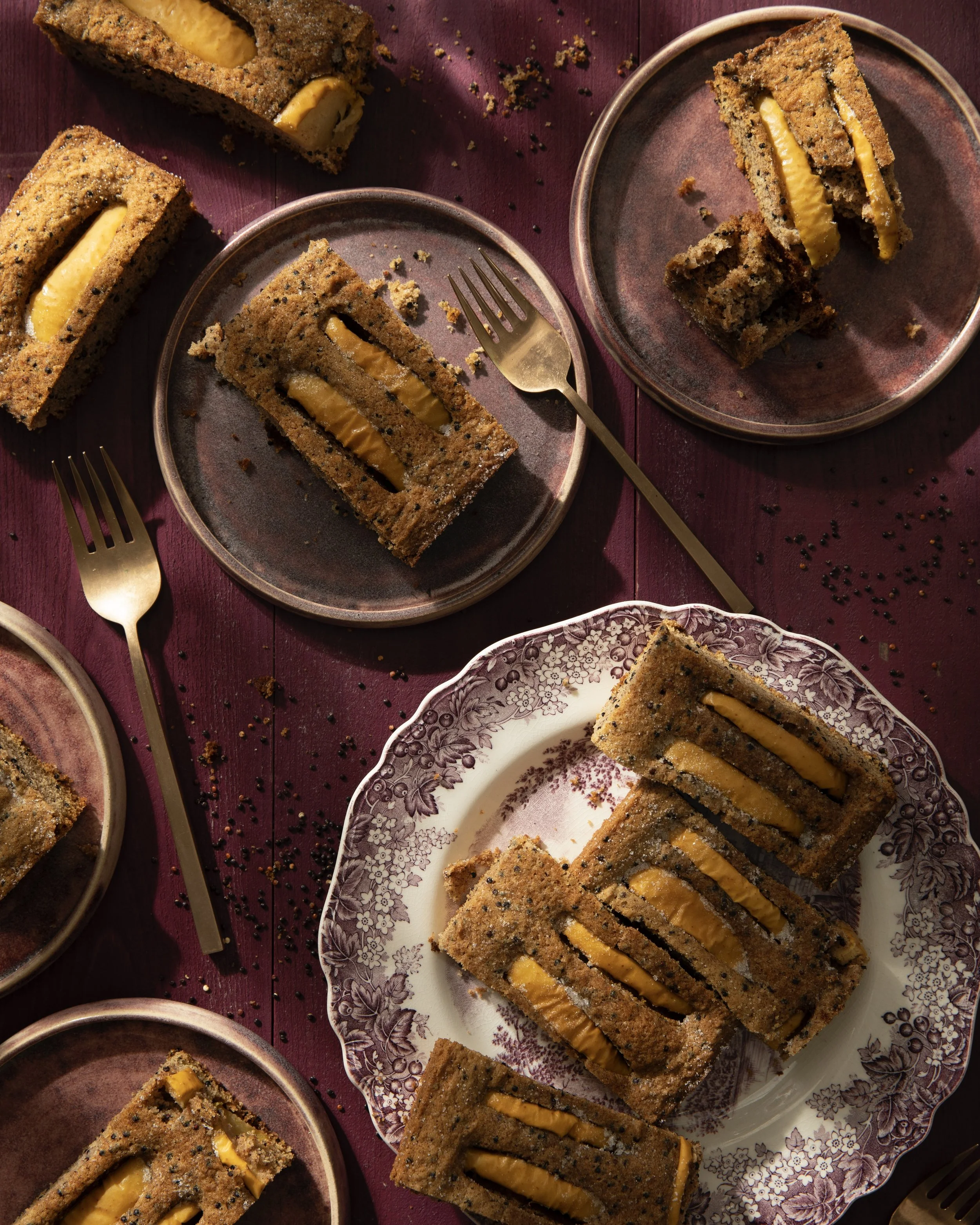 Apple Bourbon Quinoa Cake