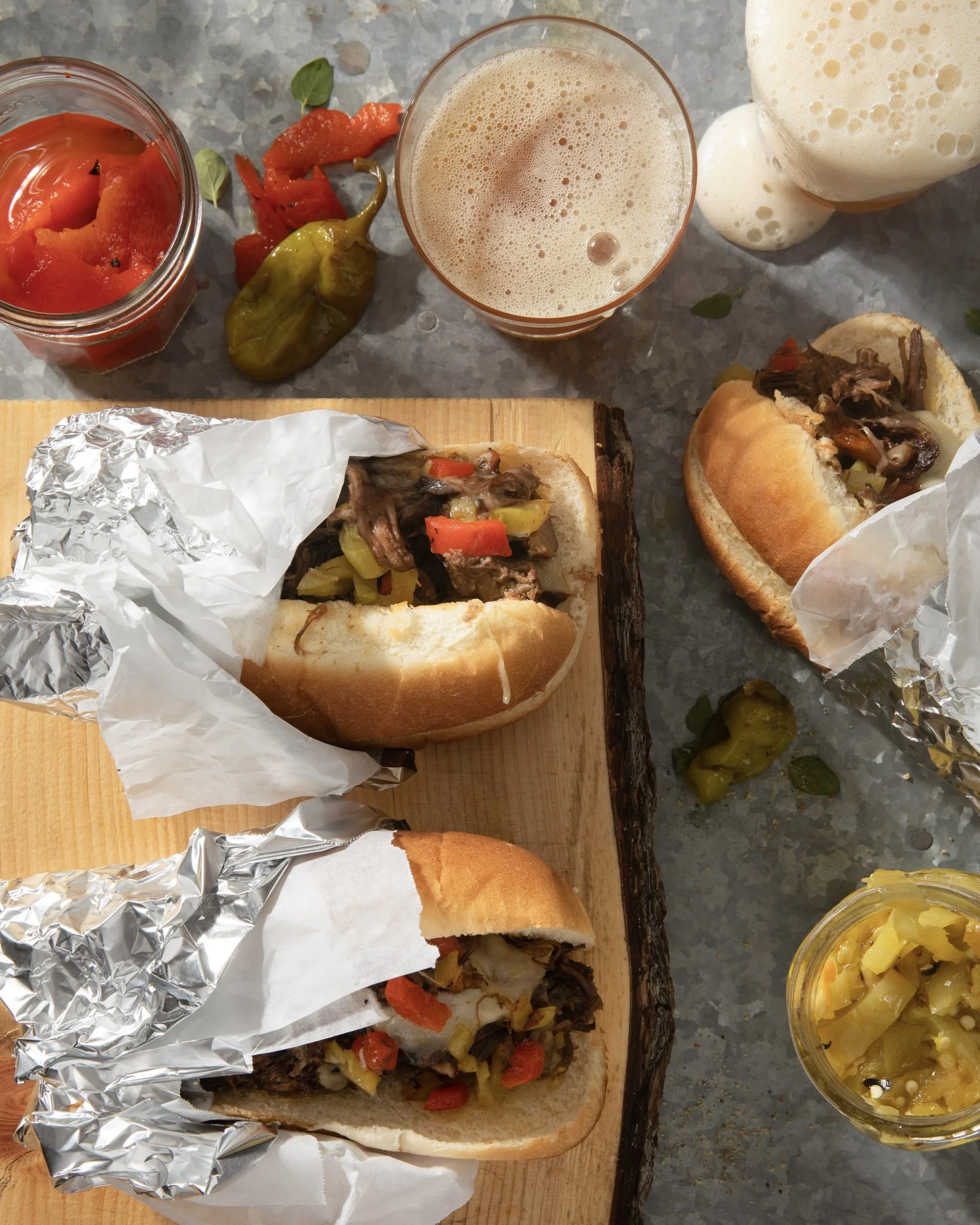 Italian Beef Sandwich with Homemade Fried Peppers