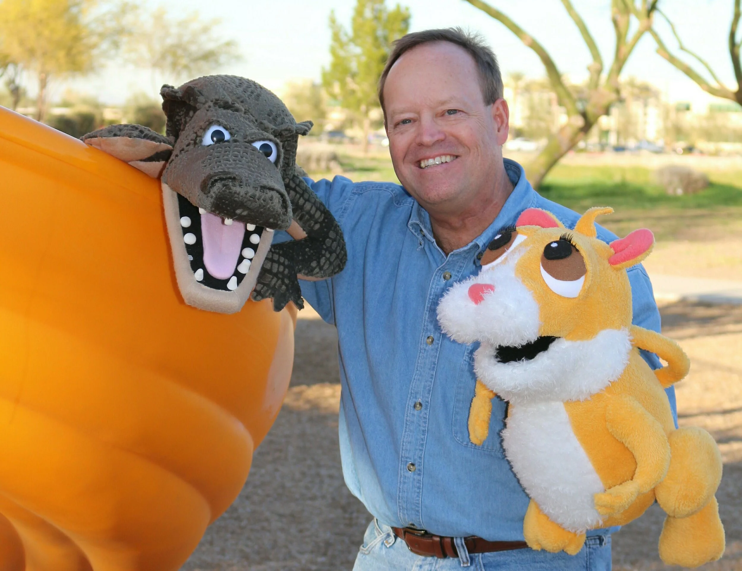 Conrad and Gator puppet..jpg