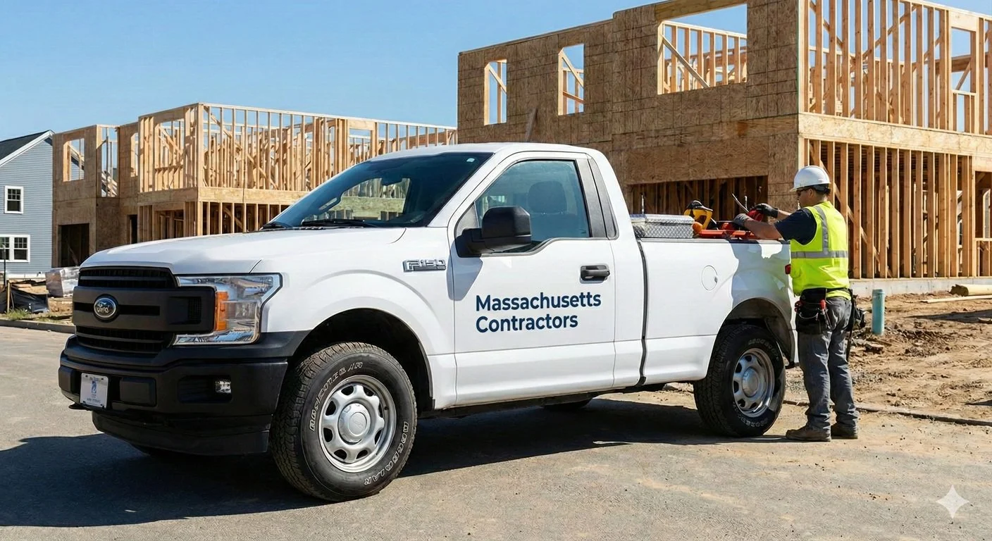 MA contractor with commercial auto insurance policy from Western MA agency at job site