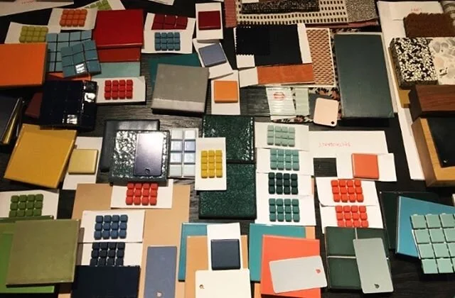 It&rsquo;s all about options👀 #tbt #interiordesigner #atwork #scheming #materials #palette #hoteldesign #hospitality #interiordesign #color #samples #liveincolor