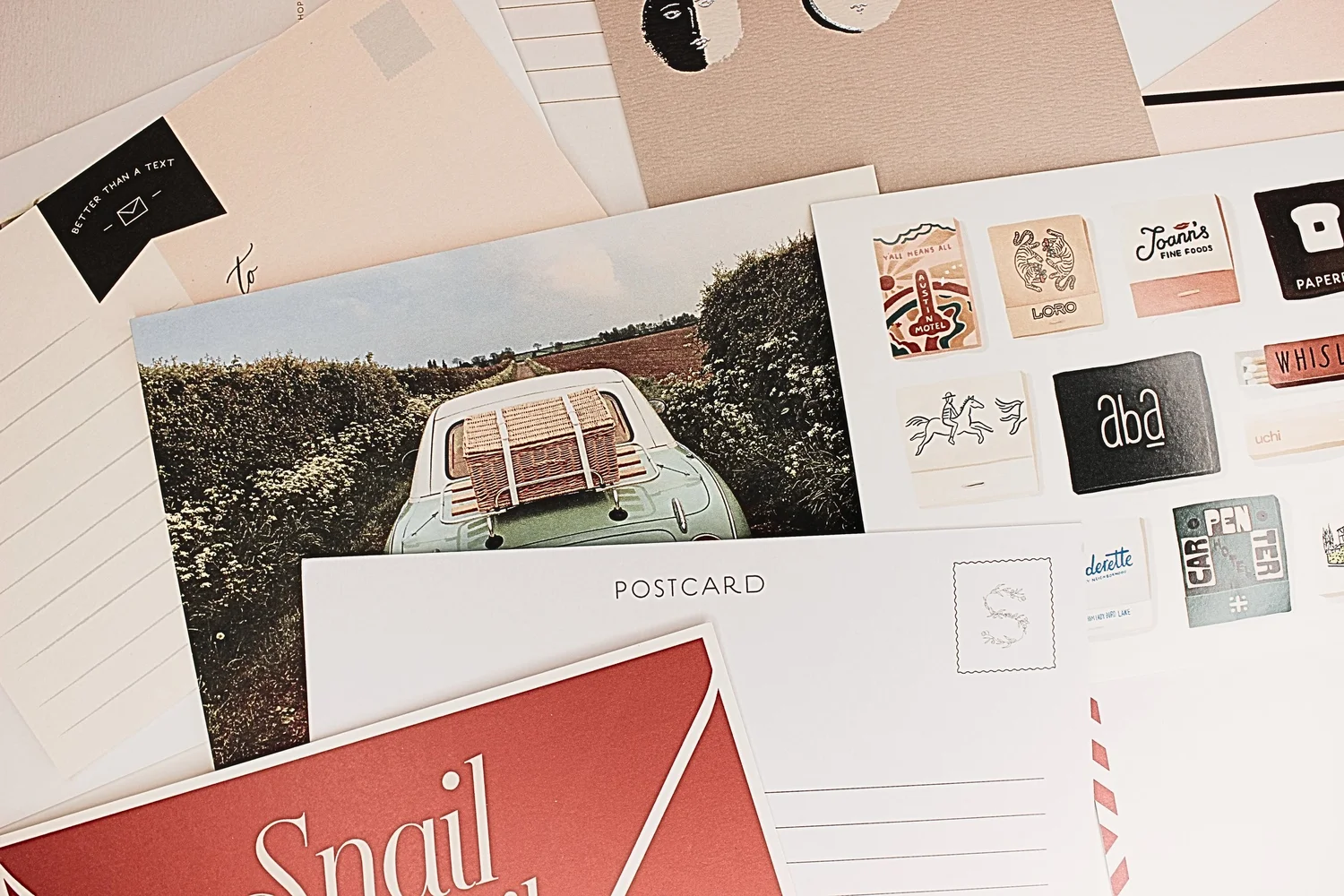 Postcards from the Postcard Société founding box