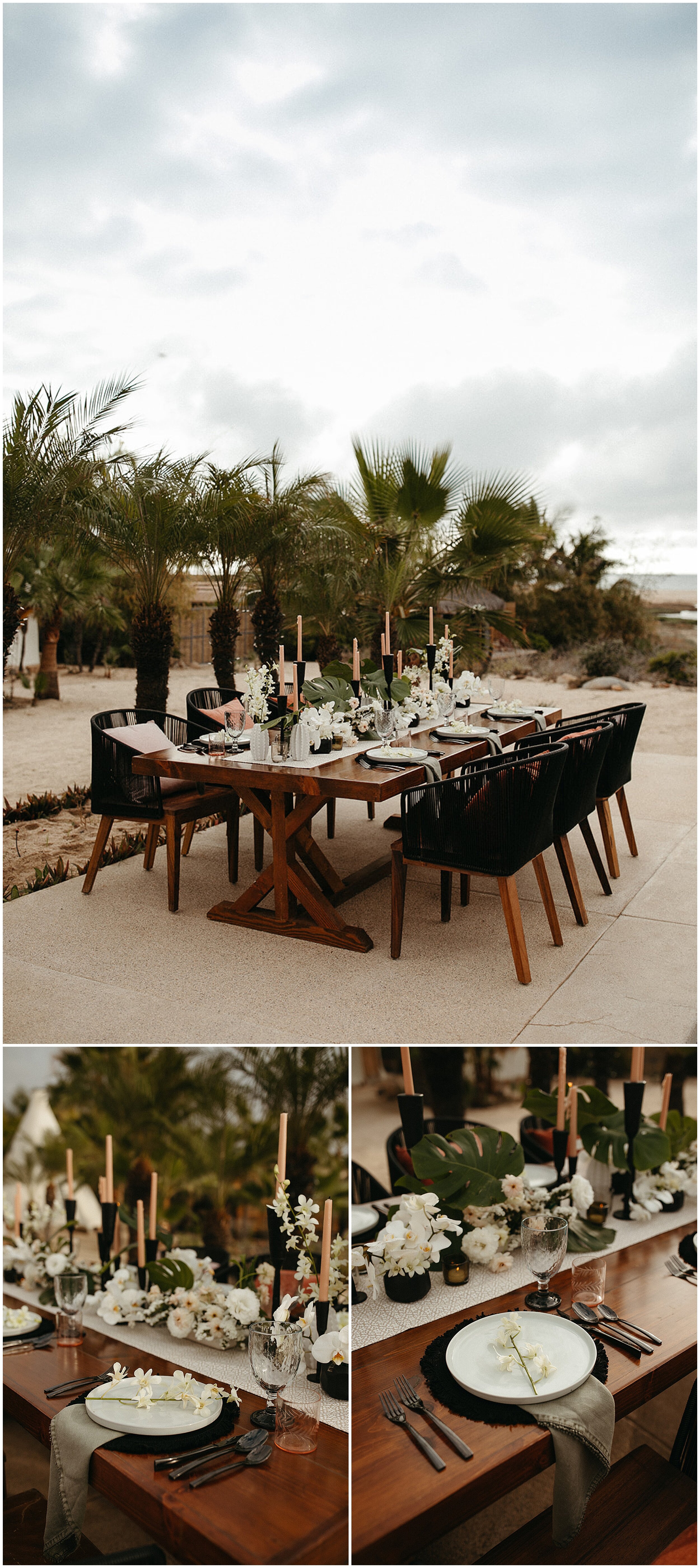 wedding table setup