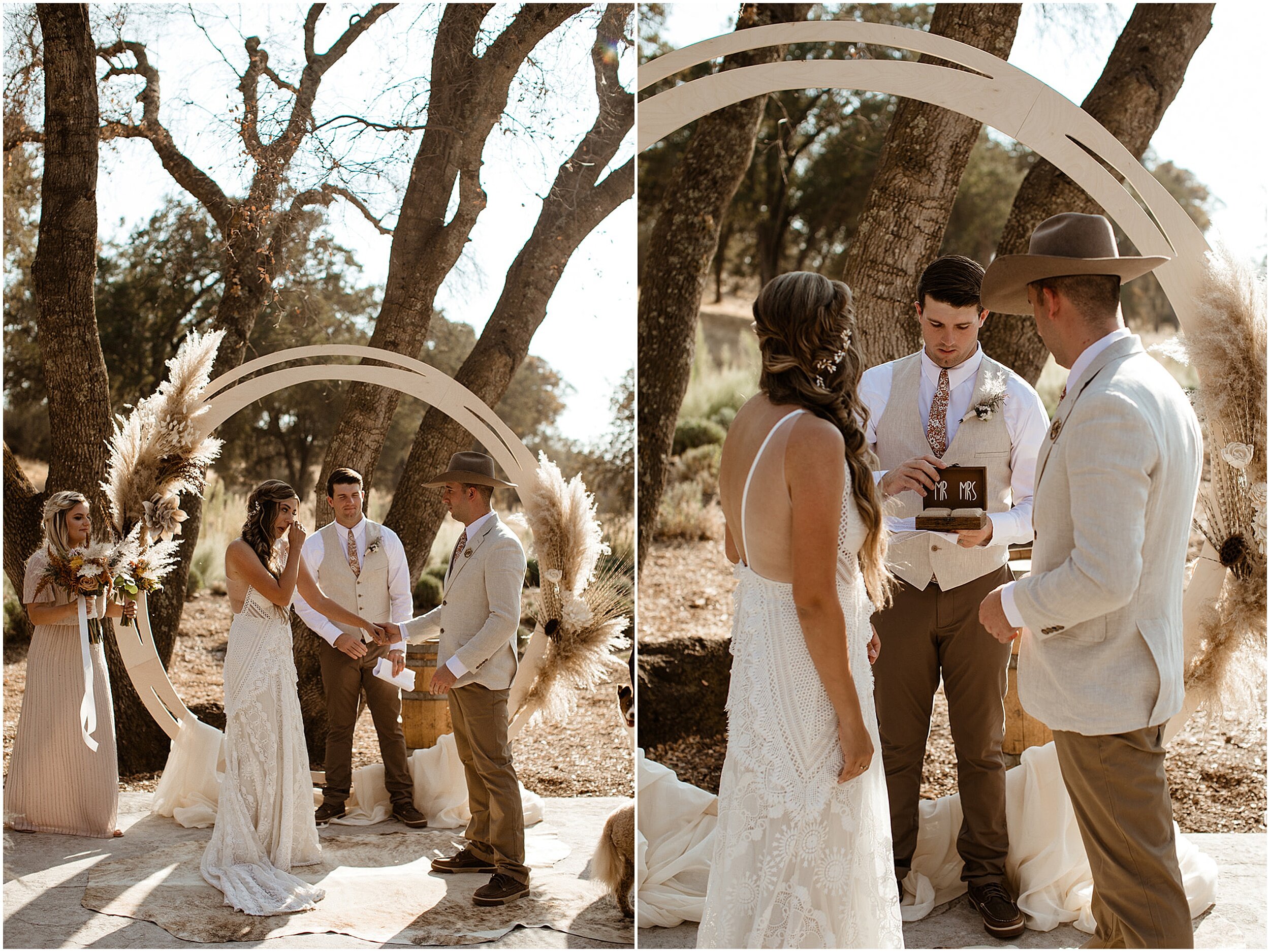 boho wedding ceremony