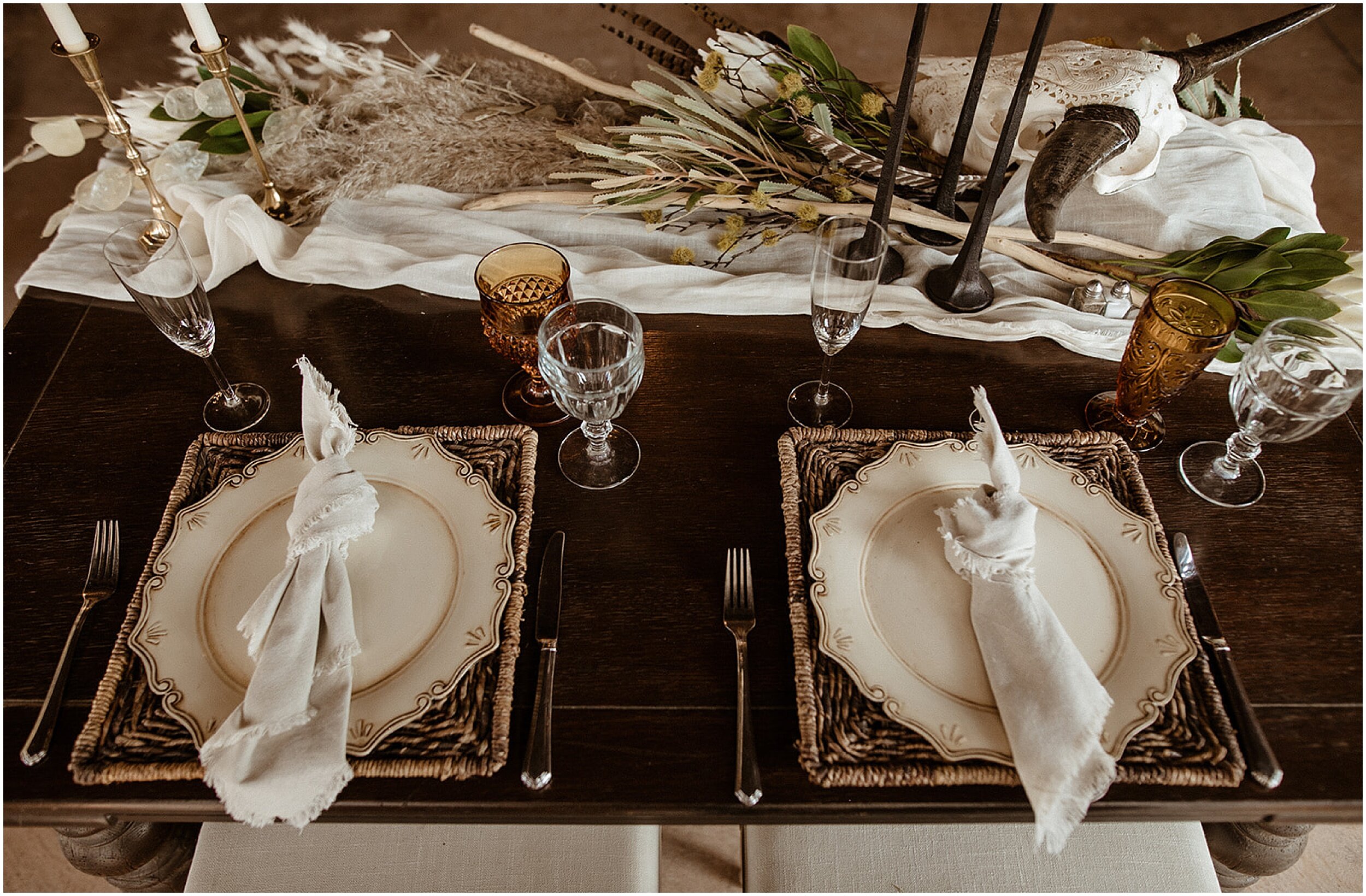 boho wedding reception decor