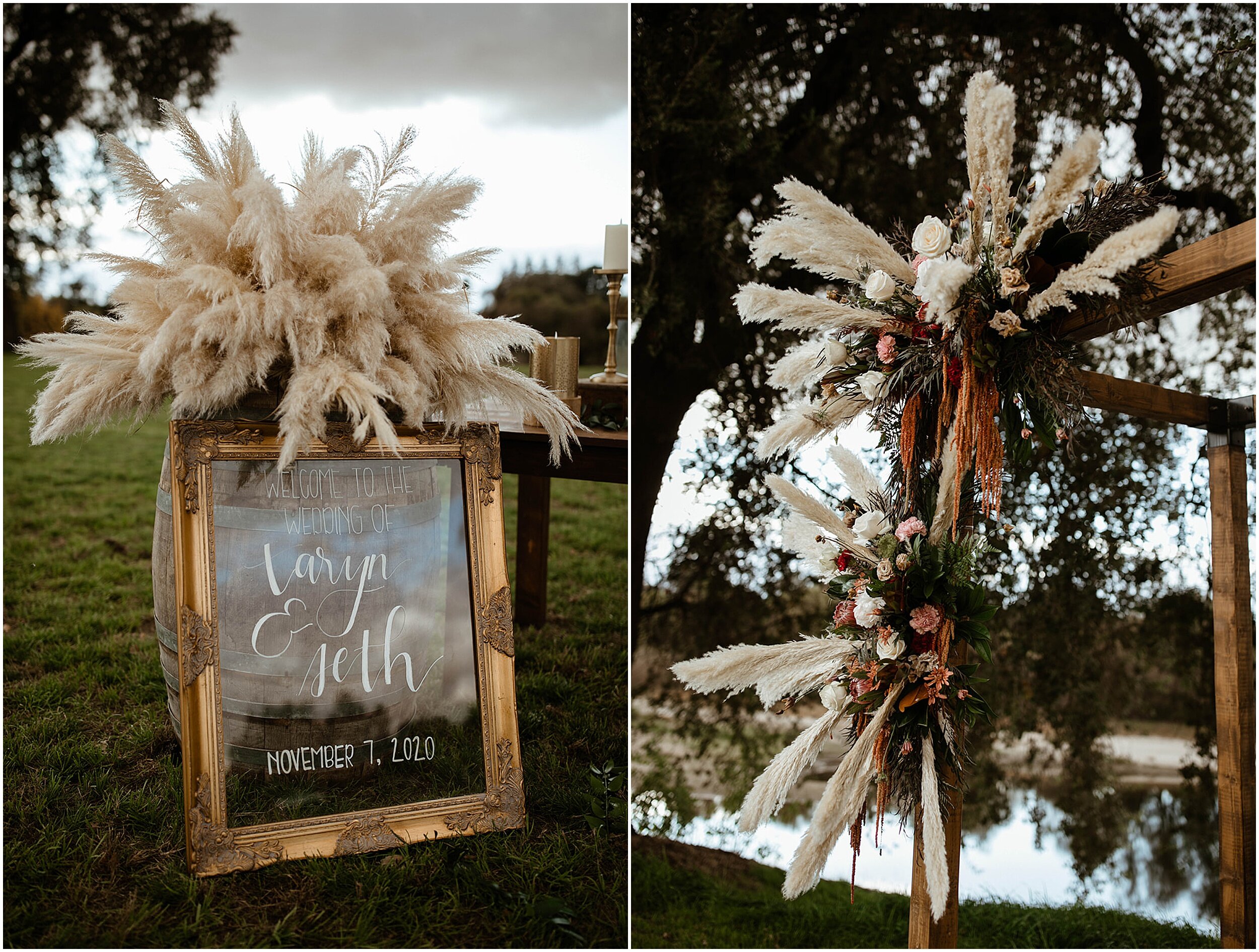 boho wedding reception decorations