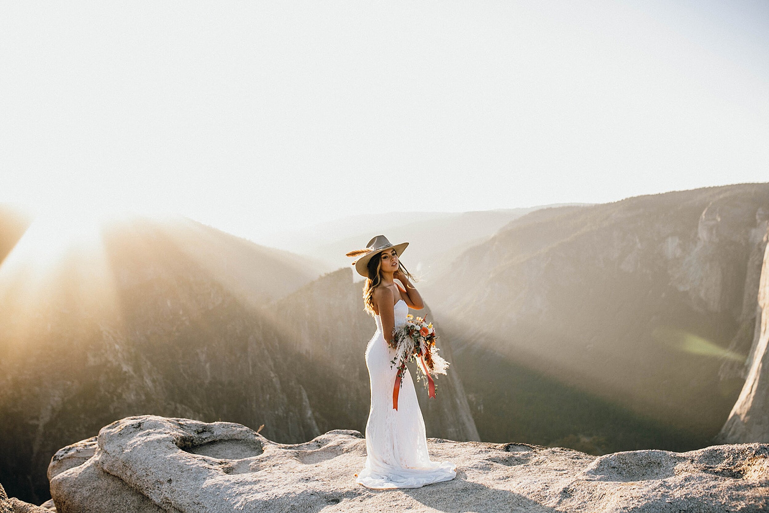 bridal portraits at taft point