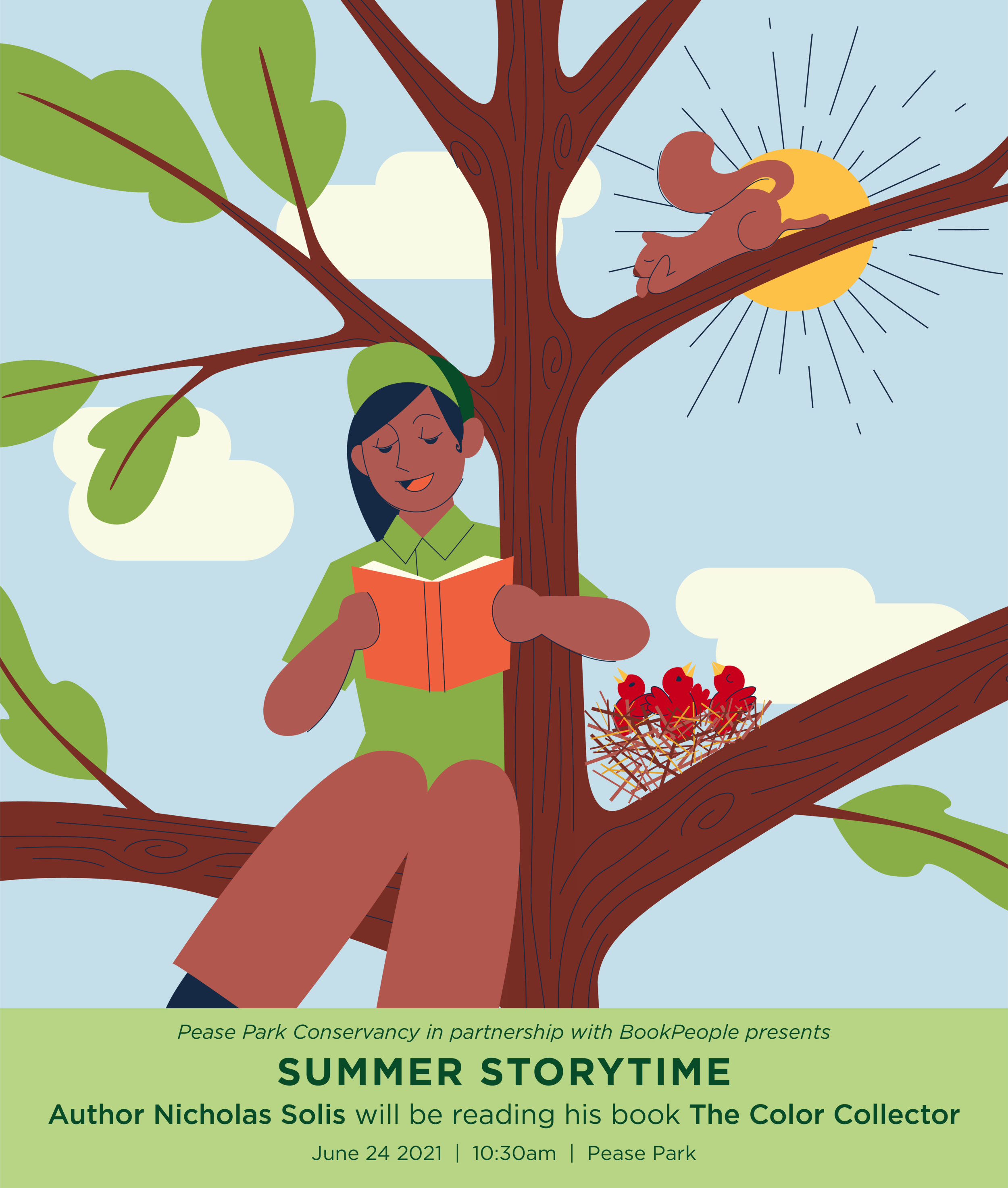 Storytime in Pease Park with Nicholas Solis & BookPeople REGISTRATION