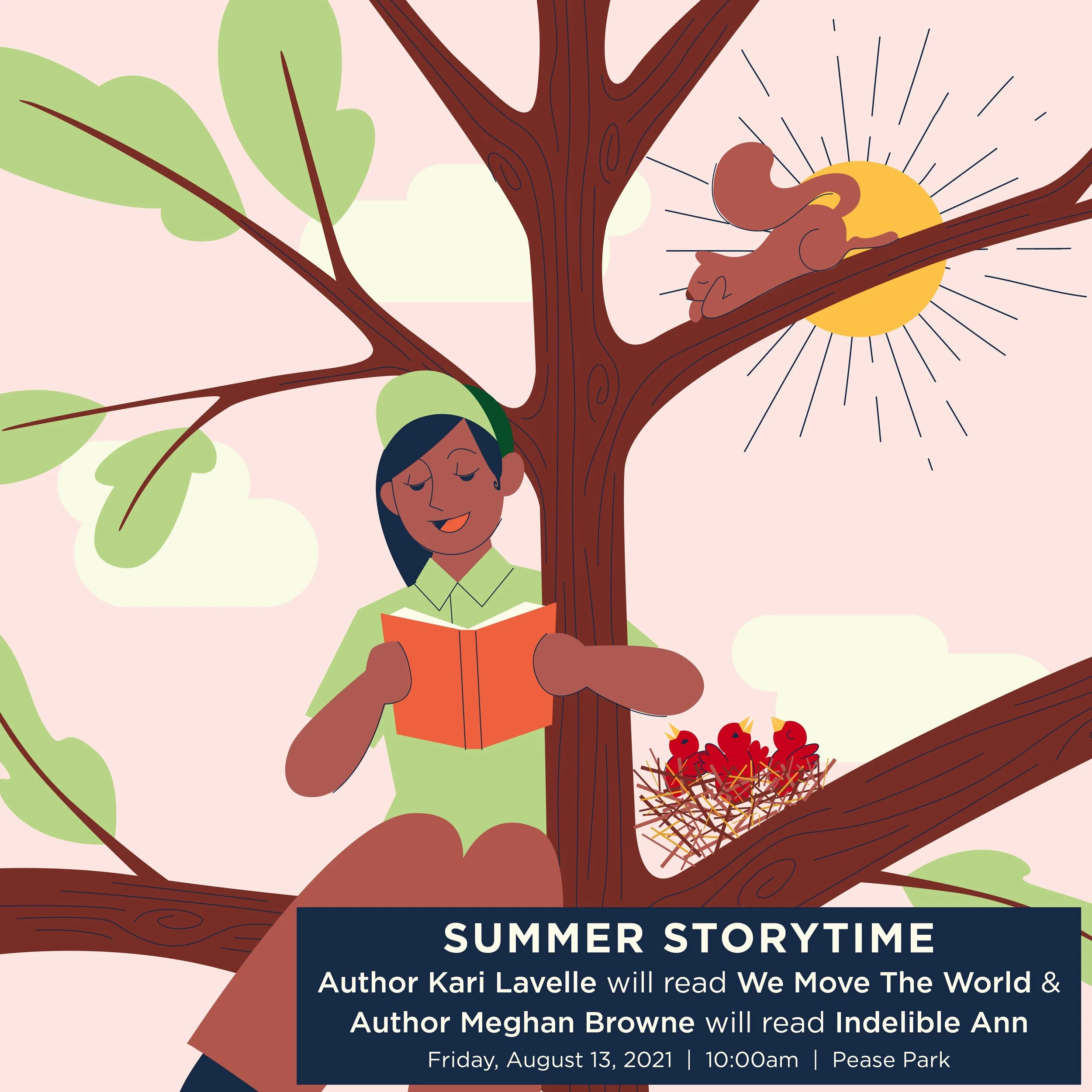 CANCELADO - Hora del Cuento de Verano en el Parque Pease - Agosto