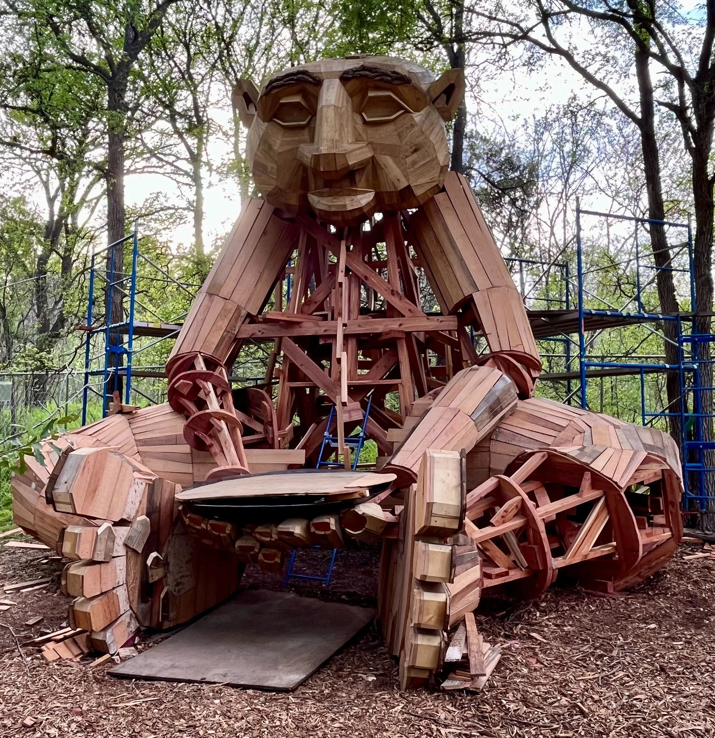 Pease Park Troll - Where Did the Wood Come From?