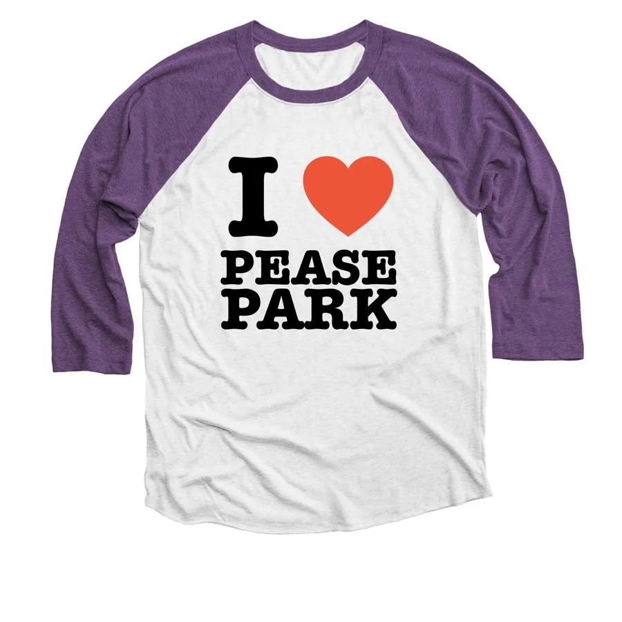 I Love Pease Park Purple 3:4 Bonfire Tee.jpeg