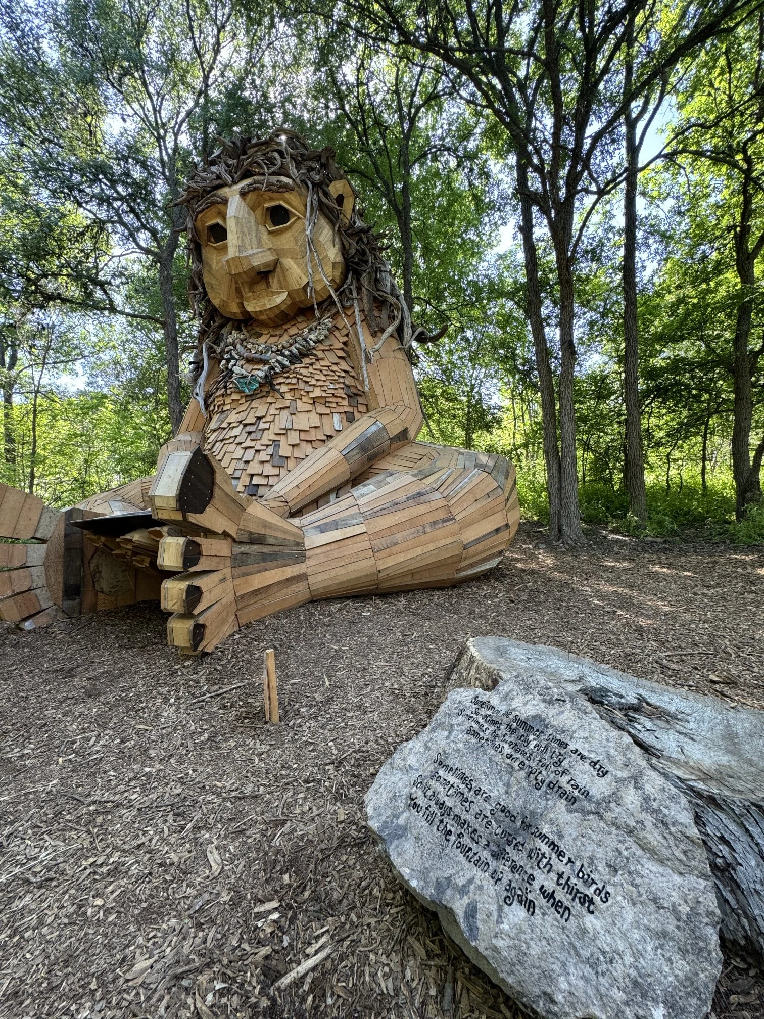 Missing Malin's Fountain in Pease Park