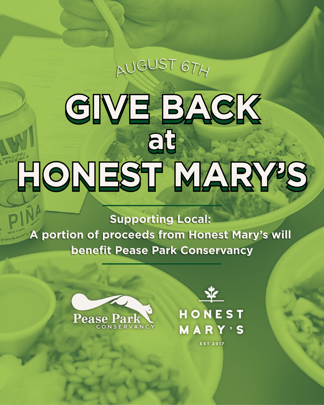 Give Back at Honest Mary's