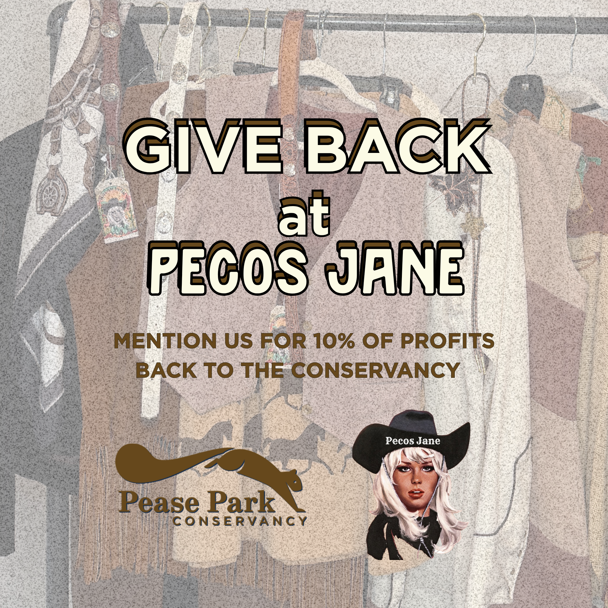 Give Back at Pecos Jane