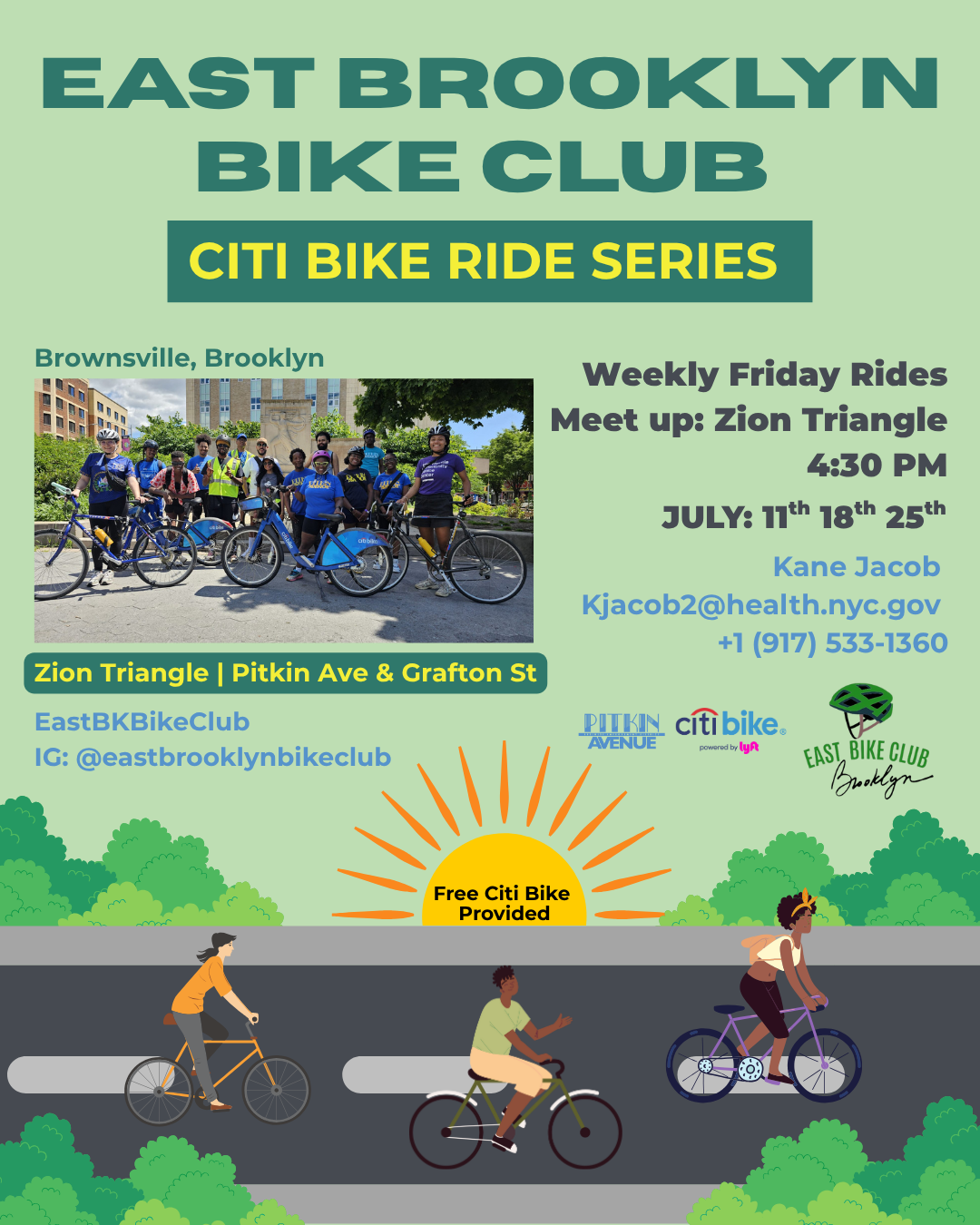 Weekly Community Bike Rides every FRIDAY