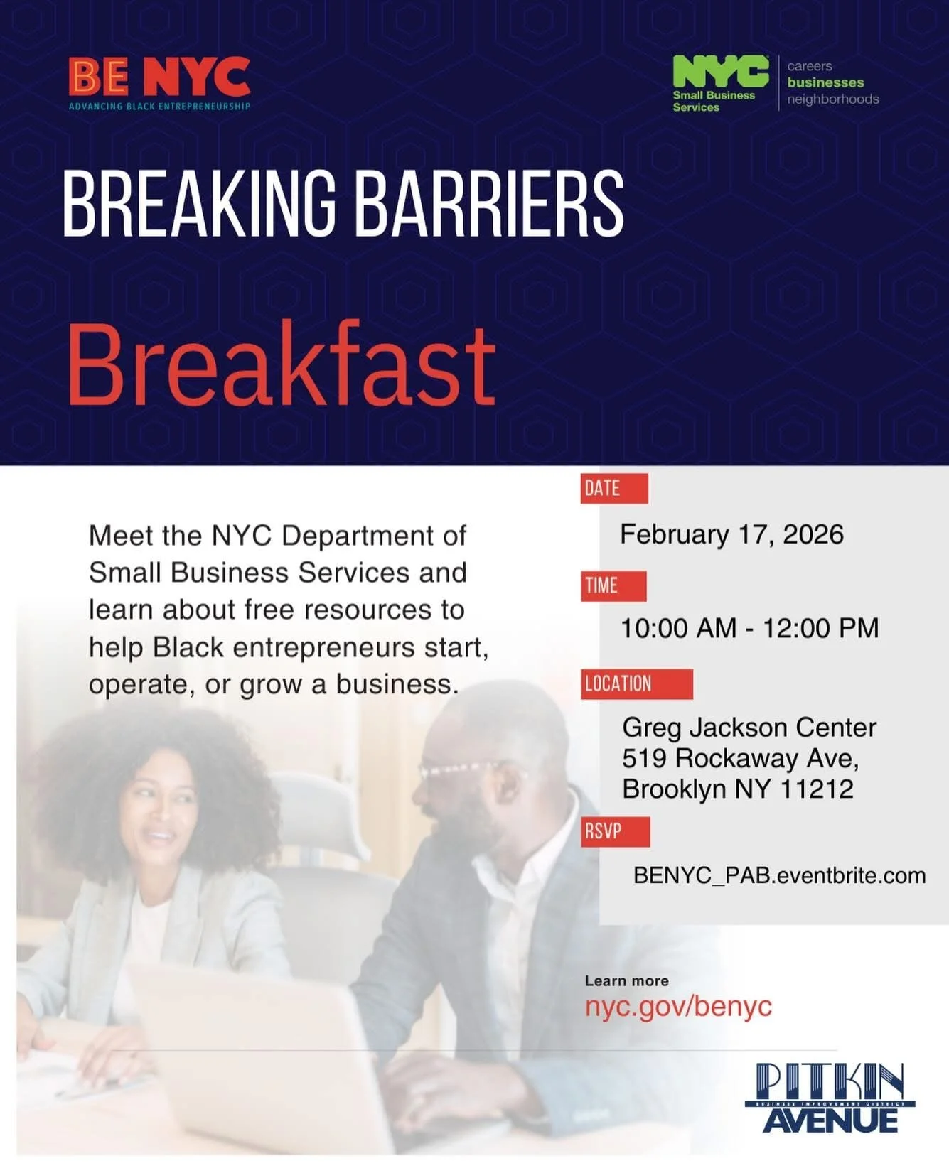 BE NYC Breaking Barriers Breakfast: Brownsville Edition!