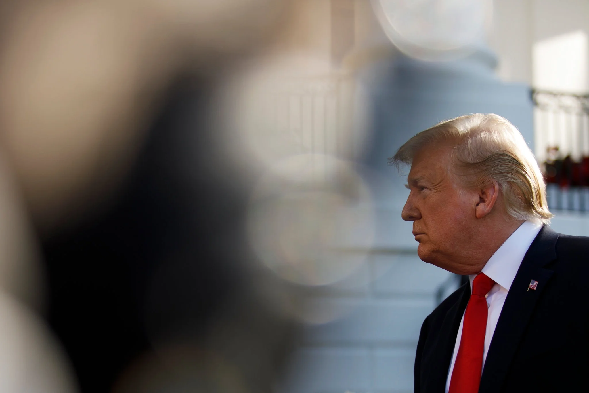 President Trump on Thursday outside the White House. The administration also said it planned to seek congressional approval of the new trade pact with Mexico and Canada. Credit Tom Brenner for The New York Times