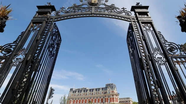 A view shows the Hotel du Palais summit venue ahead of the G7 Summit in the French coastal resort of Biarritz, France, August 21, 2019. Credit Reuters, Regis Duvignau