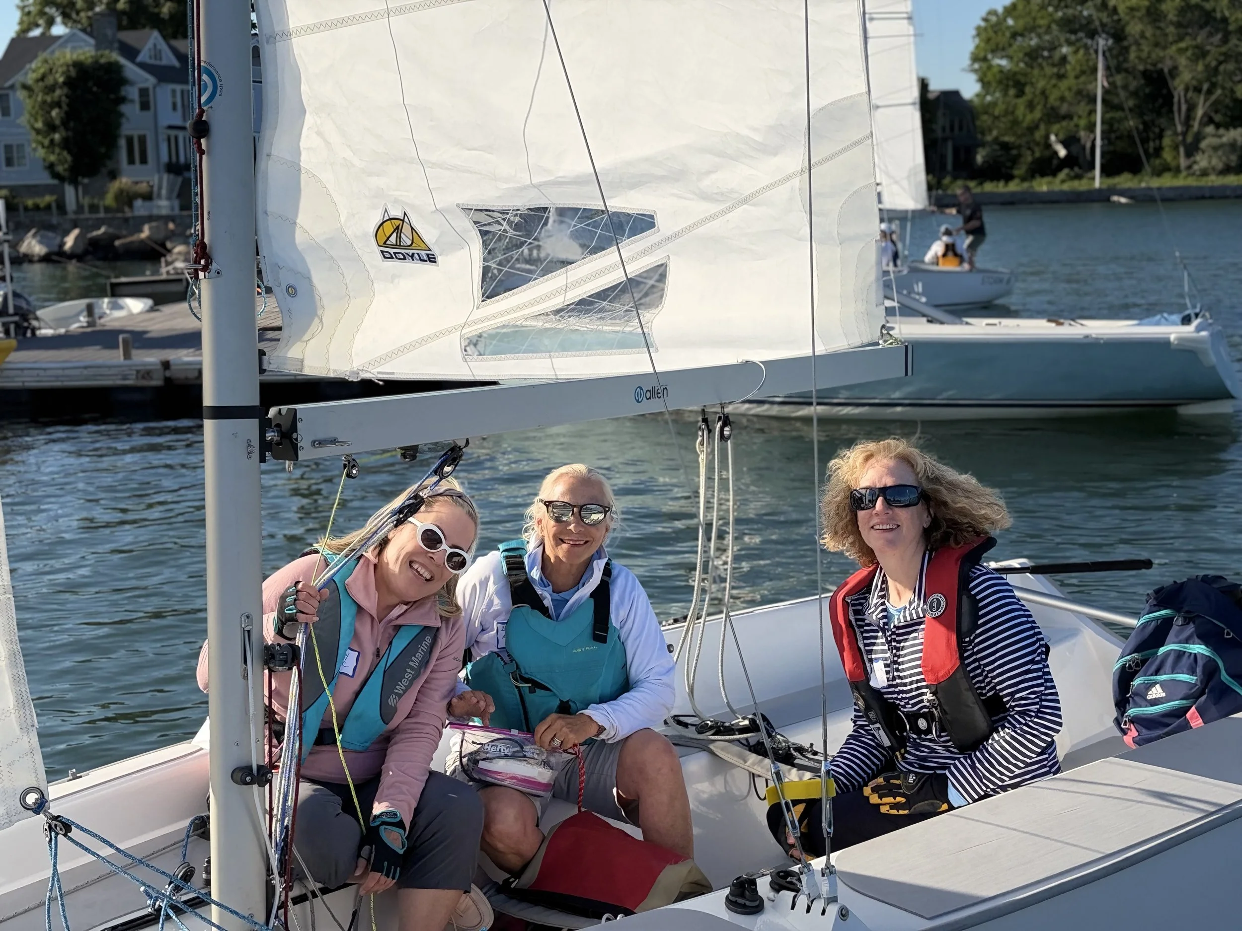 Noroton Women sailors on a storm 18 for the supper series in 2026