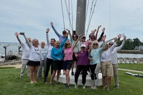 Mendez Women's Ideal Regatta, participants on the lawn, Larchmont Yacht Club, 2026