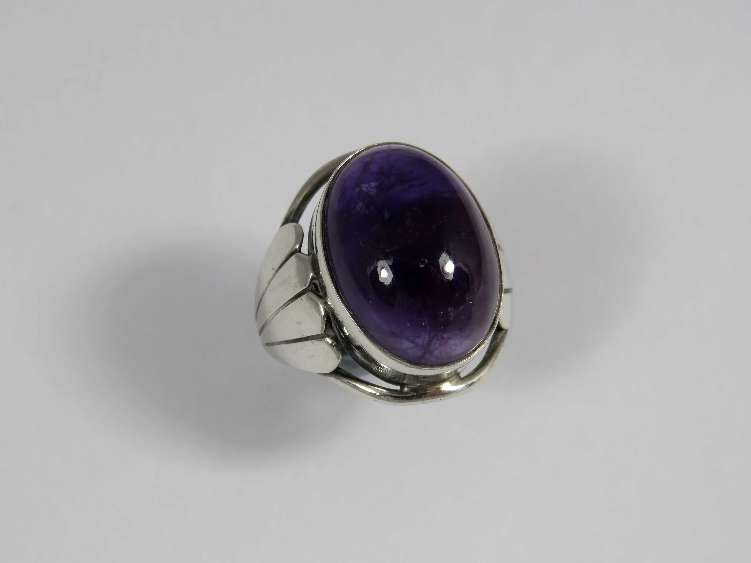 Arts and Crafts Amethyst Ring