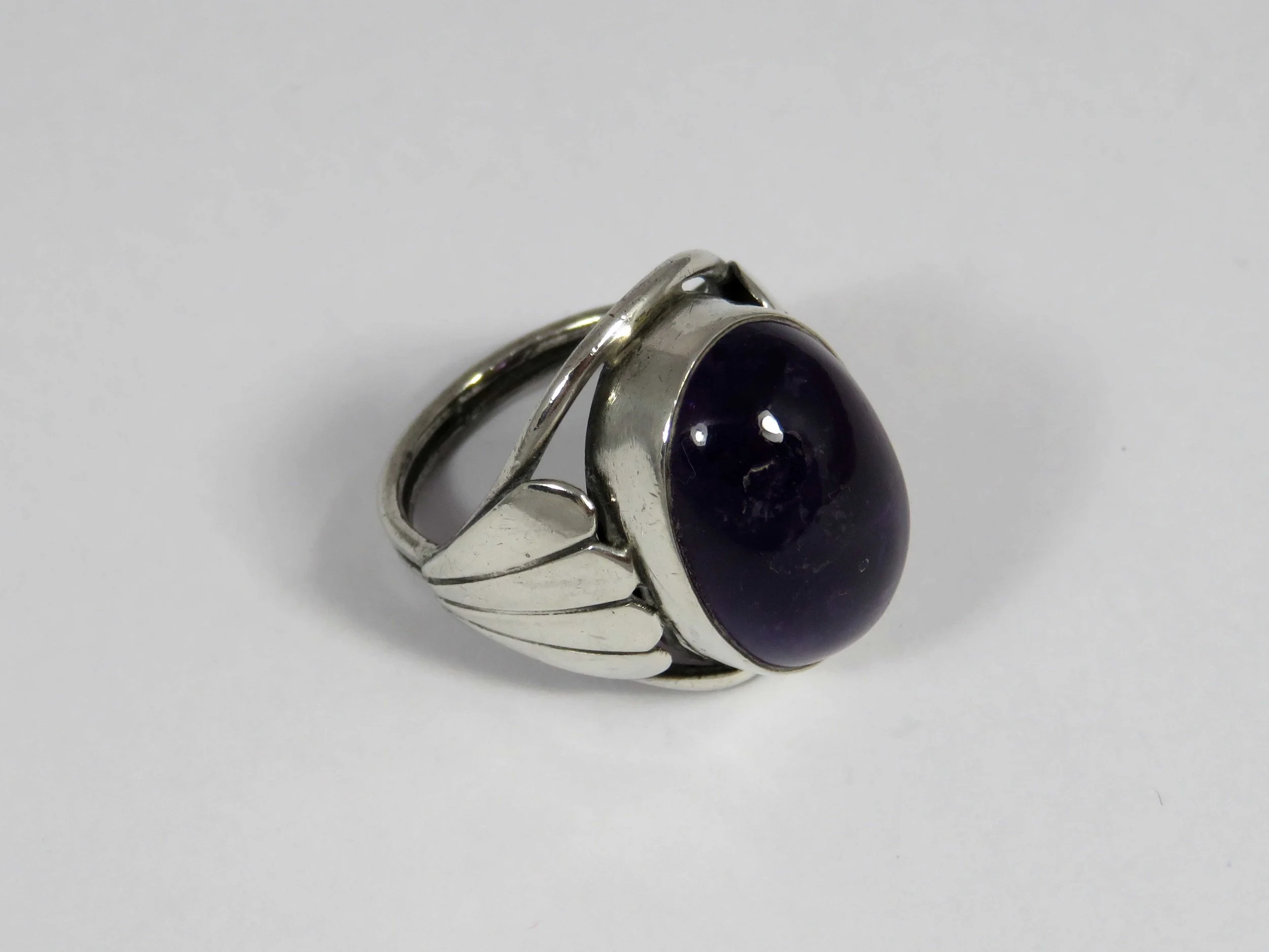 Arts and Crafts Amethyst Ring