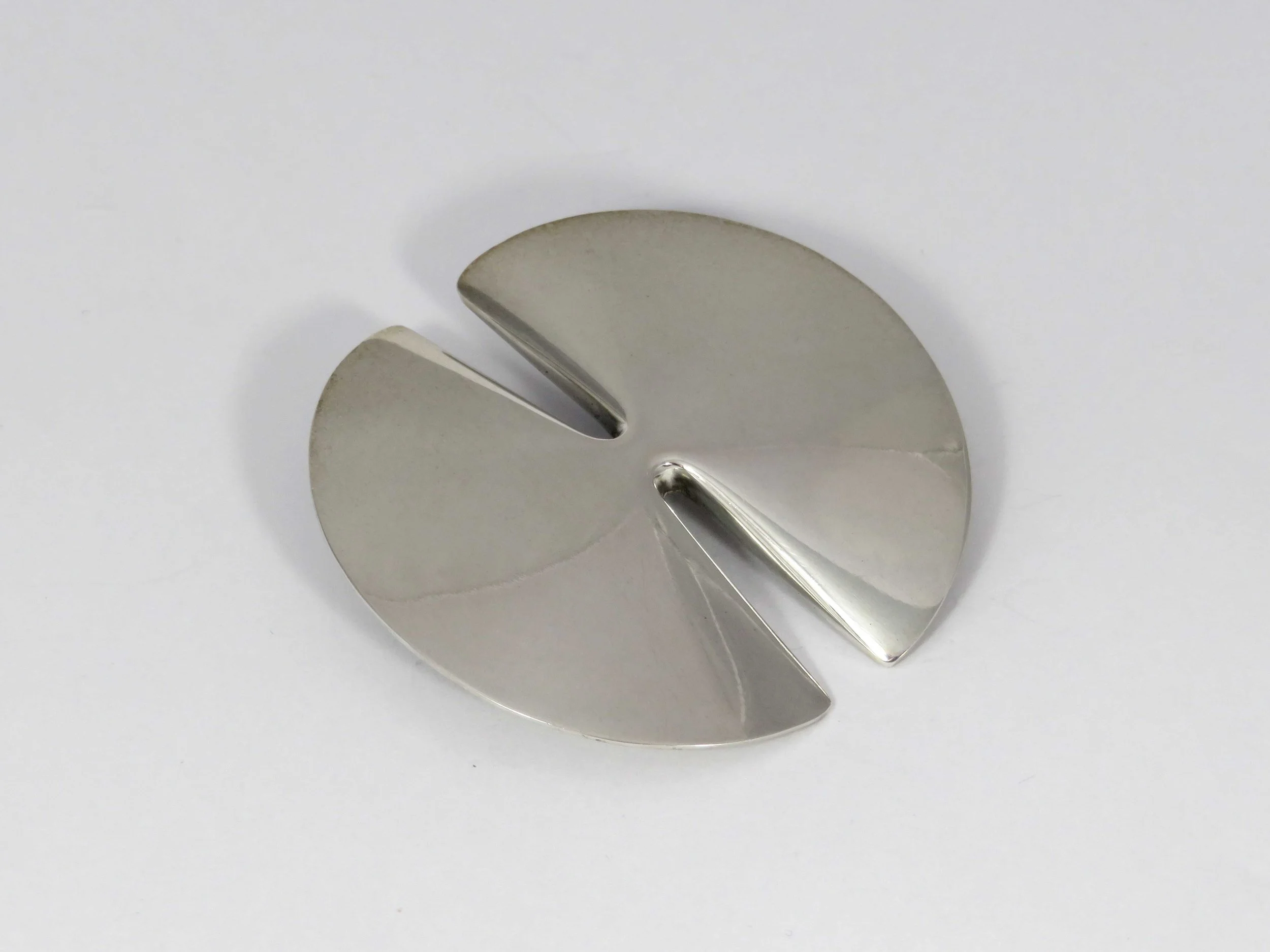 Georg Jensen Silver Brooch by Nanna and Jorgen Ditzel