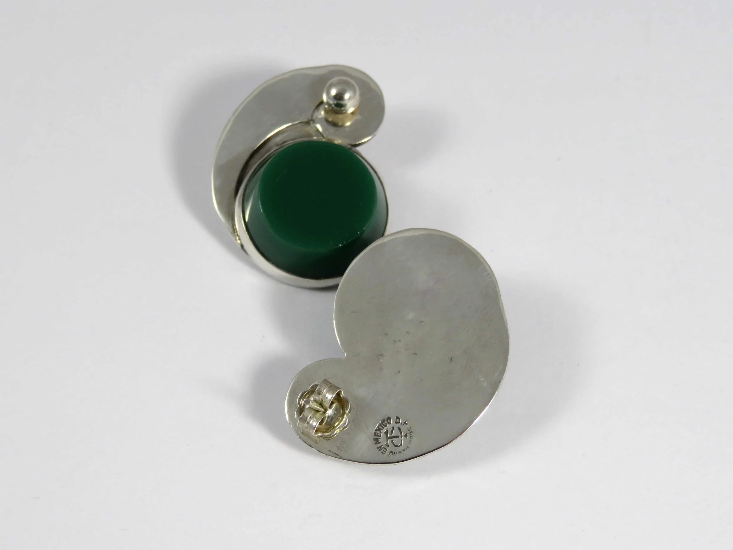 mexican-jade-and-silver-earrings