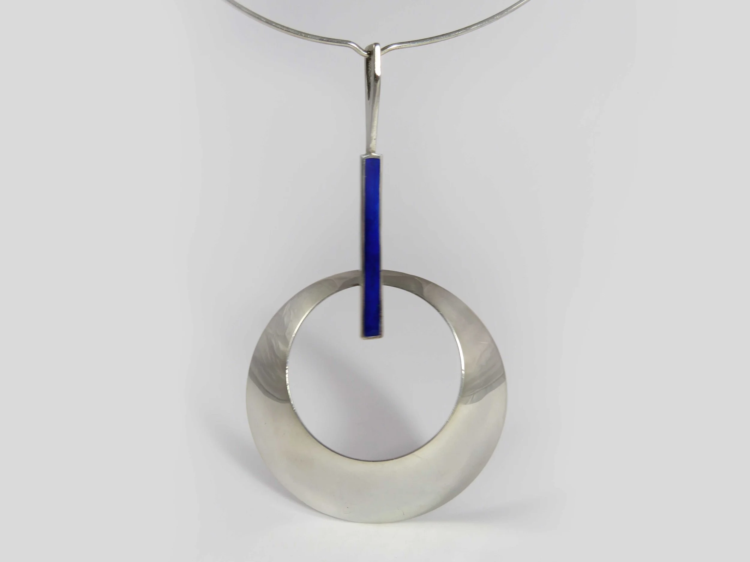 Uno Aerre Italian 1960s Silver Pendant