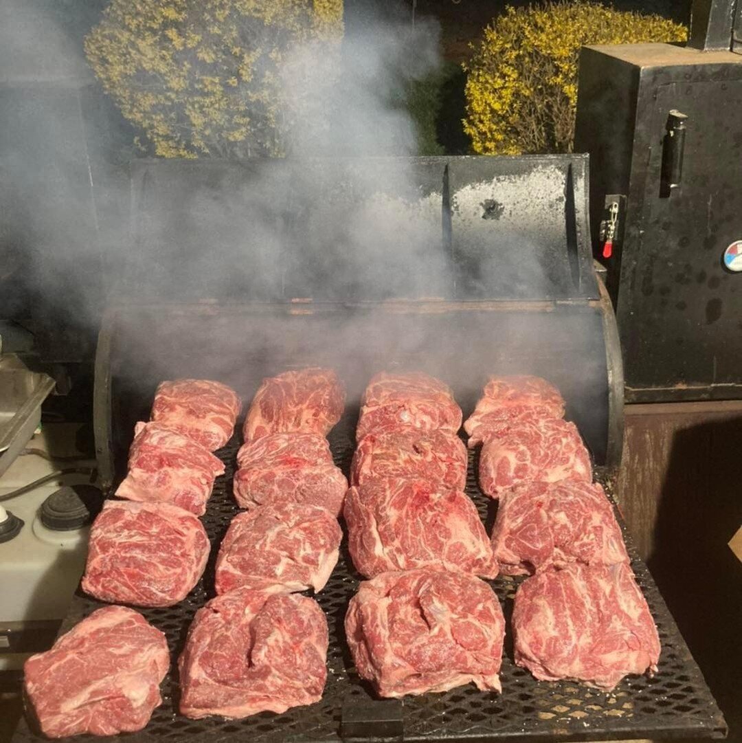 It&rsquo;s been a while since we cooked, so who is ready for BBQ?

We will have bbq available Friday afternoon, after 2pm. 

It will be sold by the pound. If you are interested, comment below, send us a message, text, or call us!

*We will be open to