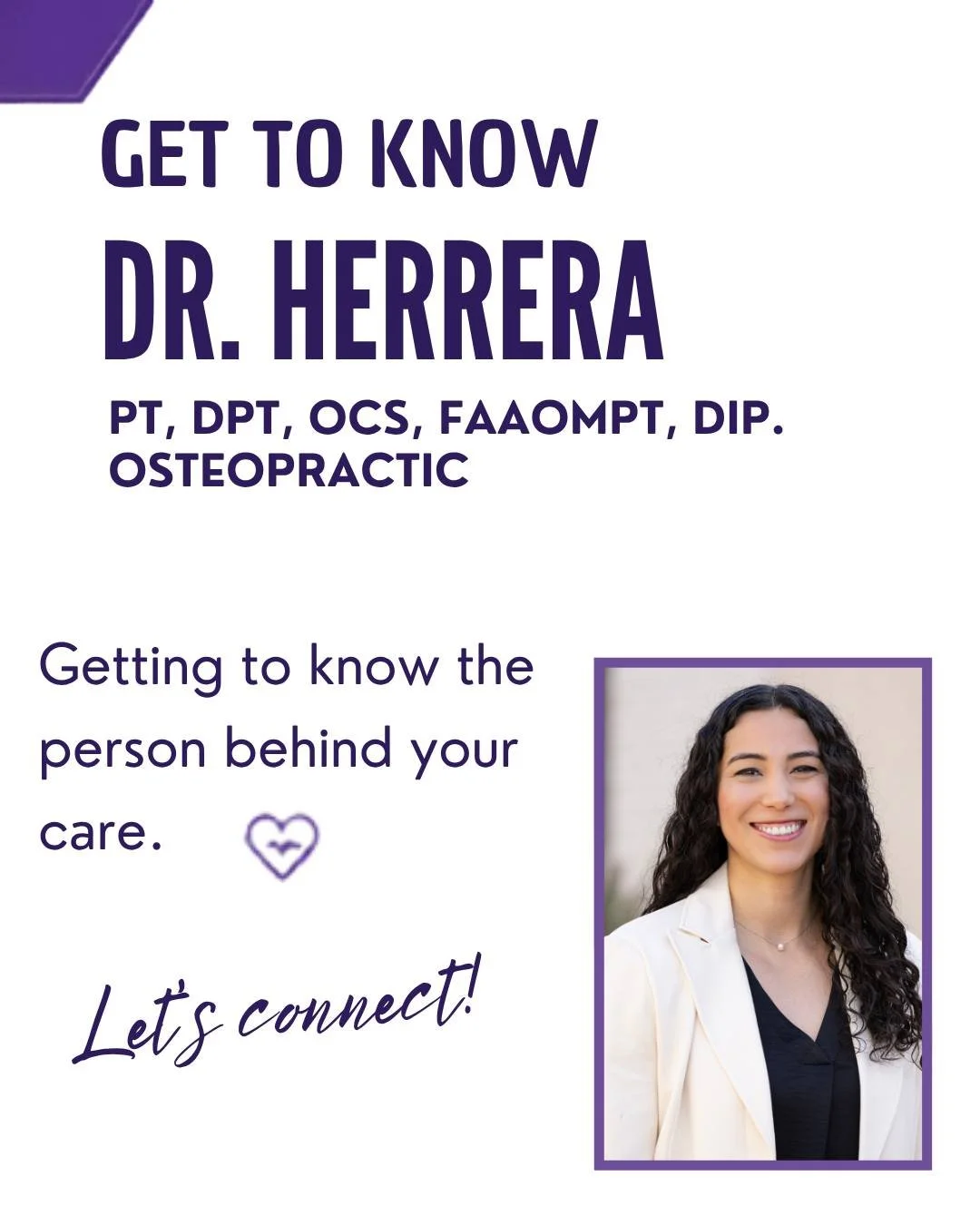 🙌🏽 We are so excited to have Dr. Herrera join the team.  Get to know her and you'll be impressed too! 🧠
