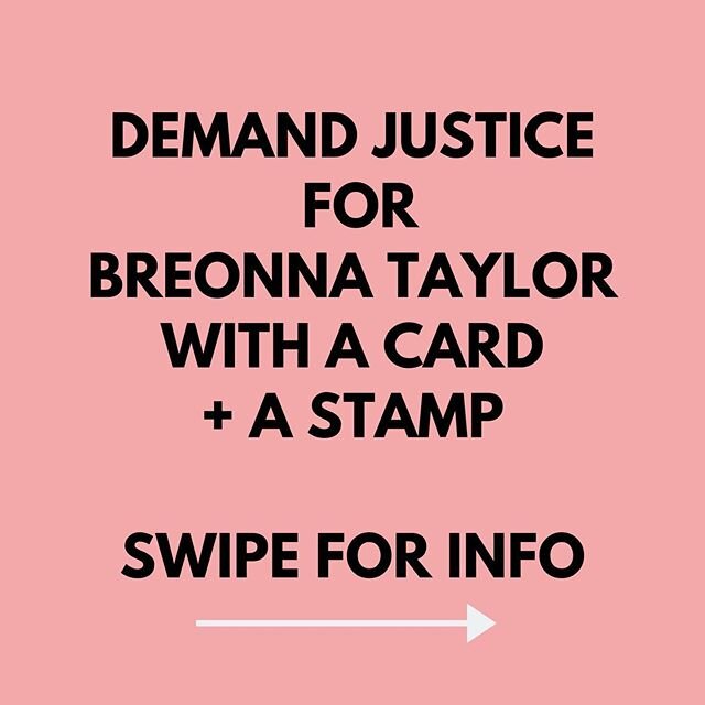 #sayhernamebreonnataylor Demand justice for Breonna. Action steps: Write to the AG, then donate to the Louisville Community Bail Fund.