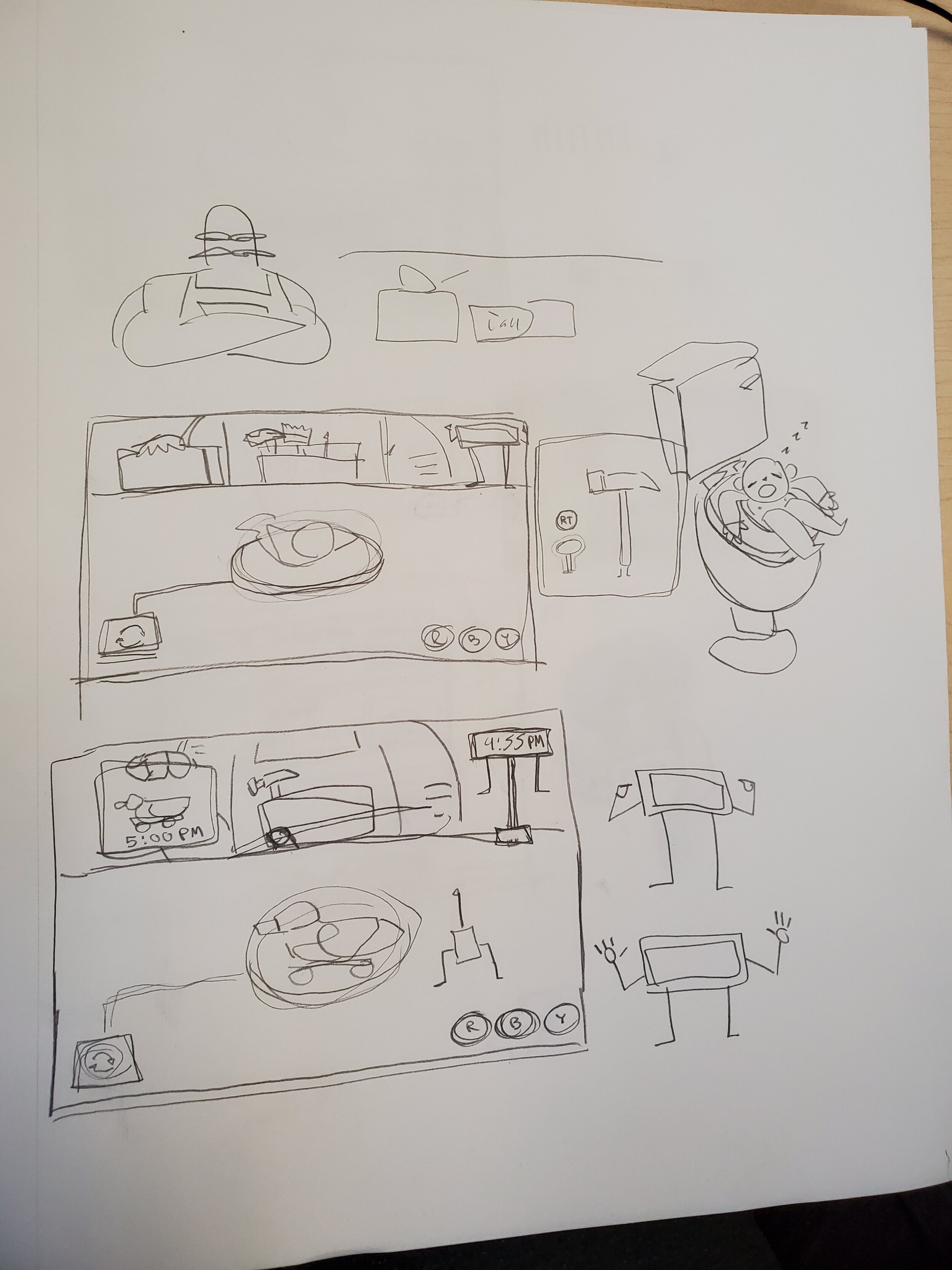 Rowan's POV sketches