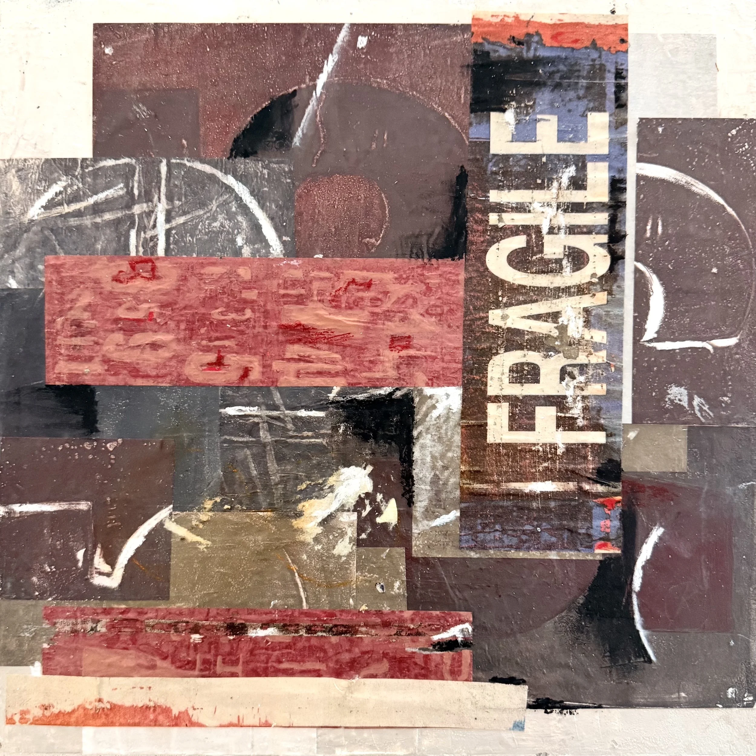 We the People, 12" x 12" x 1.5", Mixed Media