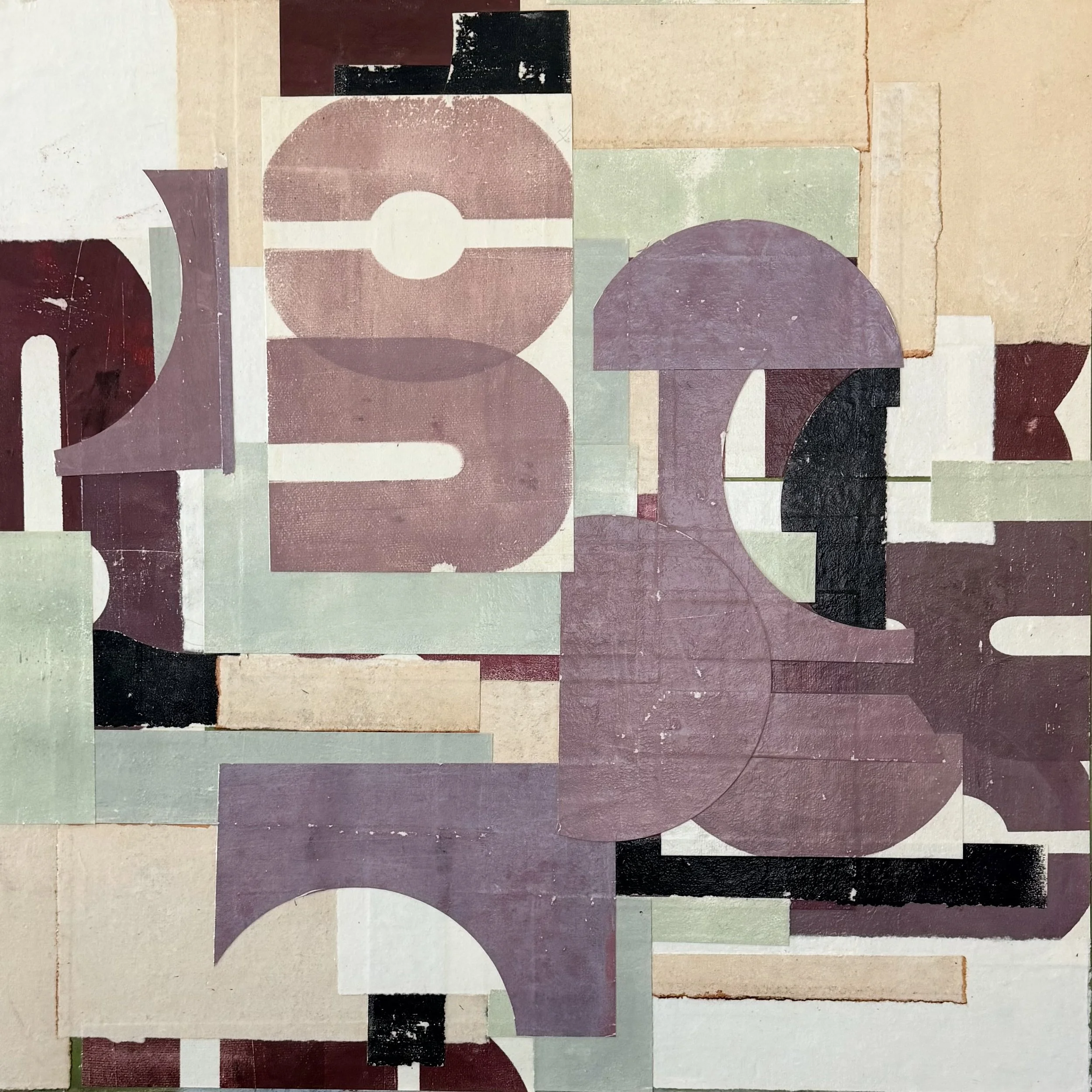 Prickly Pear, 30"x30"x1.5", Mixed Media