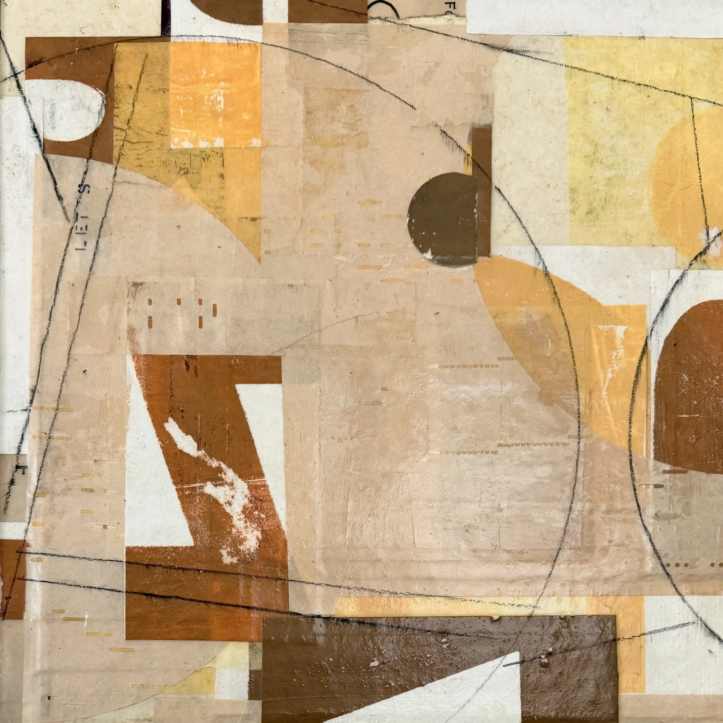 Flutters at Lundy No.2, 12"x12"x1.5", Mixed Media