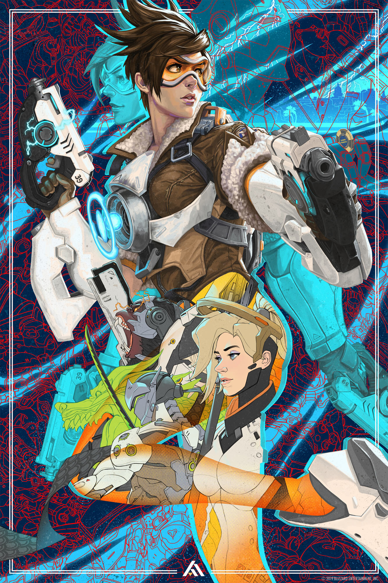 overwatch genji x tracer  Overwatch genji, Overwatch drawings, Overwatch