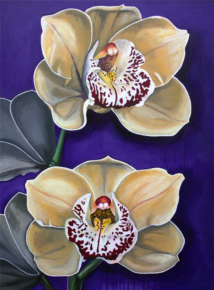 Orchids for Everybody, Acrylic on canvas, 122 x 92cm
