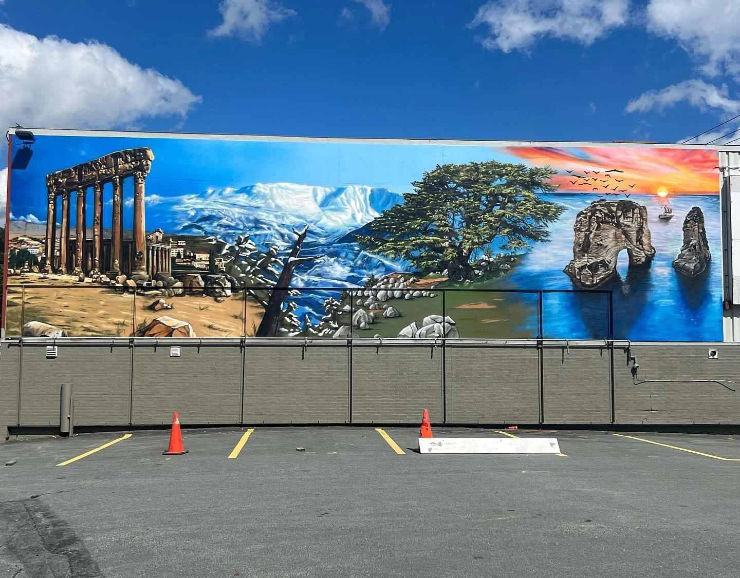 Mural we did for the Halifax Lebanese Festival @lebanesefestival 
Be sure to head on down September 8-10th

Big thanks to @law902 for all the work behind the scenes and @tonysdonair for keeping us fed.