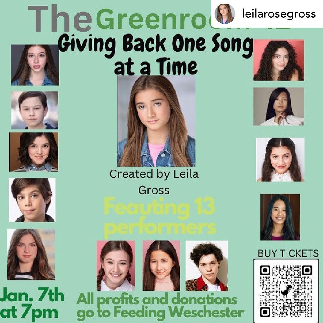 (Incredible! Thank you Leila for putting this together and including me ❤️)
@leilarosegross #repost So so sooo excited to announce that on January 7th at 7pm me and 13 other amazing preformers will be singing at @thegreenroom42 !! This project is so 