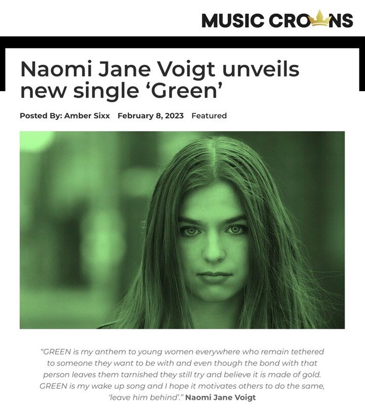 &quot;The release of &ldquo;GREEN&rdquo; follows the success of recent singles &ldquo;Don&rsquo;t Tell Me You Love Me More&rdquo;, &ldquo;Soft&rdquo; and &ldquo;Bouquet&rdquo; racking up listeners while garnering this 13 year old artist her latest mo