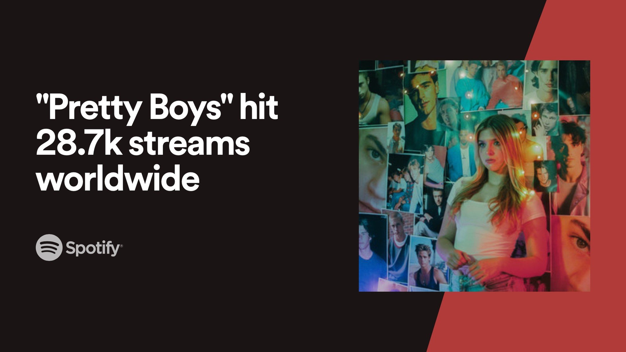 🚀 28.7K streams and counting! Thank you for the love on &quot;Pretty Boys&quot;! Let's keep this going! Stream it, share it, add it to your playlists! Let's turn this anthem into our movement. #prettyboys #spotify #selflove #newrelease #grateful #th