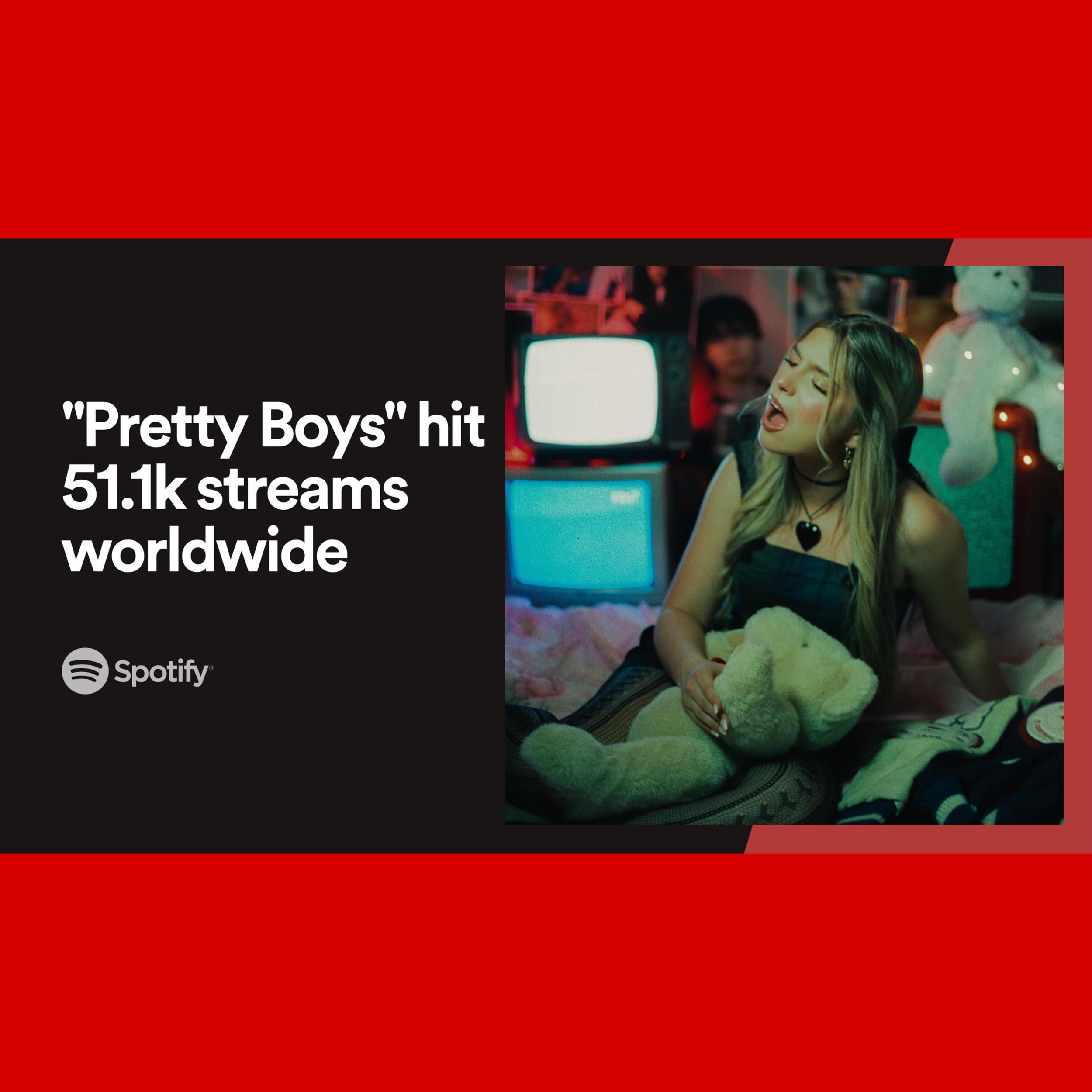 thank you thank you thank you 51.1k streams @spotify #prettyboys #naomijane #newrelease