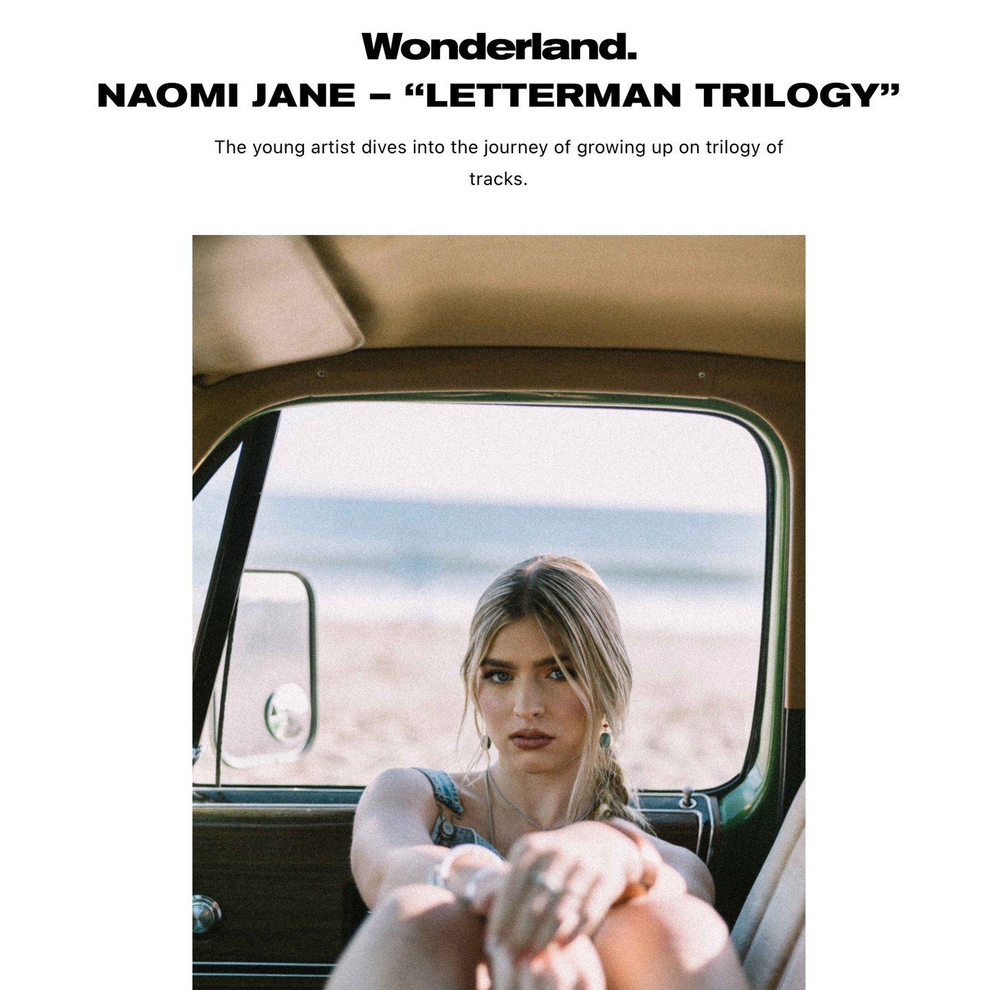 @wonderland 🖤 &quot;Individually, they are all beautiful masterpieces, but together they unfold an emotional story of learning and evolution.&quot; 🔥 &quot;Every song in the trilogy captures Naomi&rsquo;s style and talent to tell a good story. The 