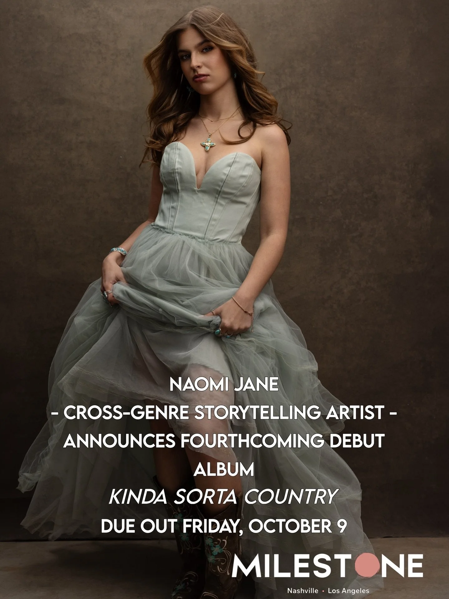 Kinda Sorta Country marks a defining creative statement for Naomi &mdash; a coming-of-age album that embraces the full scope of her influences without abandoning the cinematic alt-pop foundation that first introduced her to listeners. Blending countr