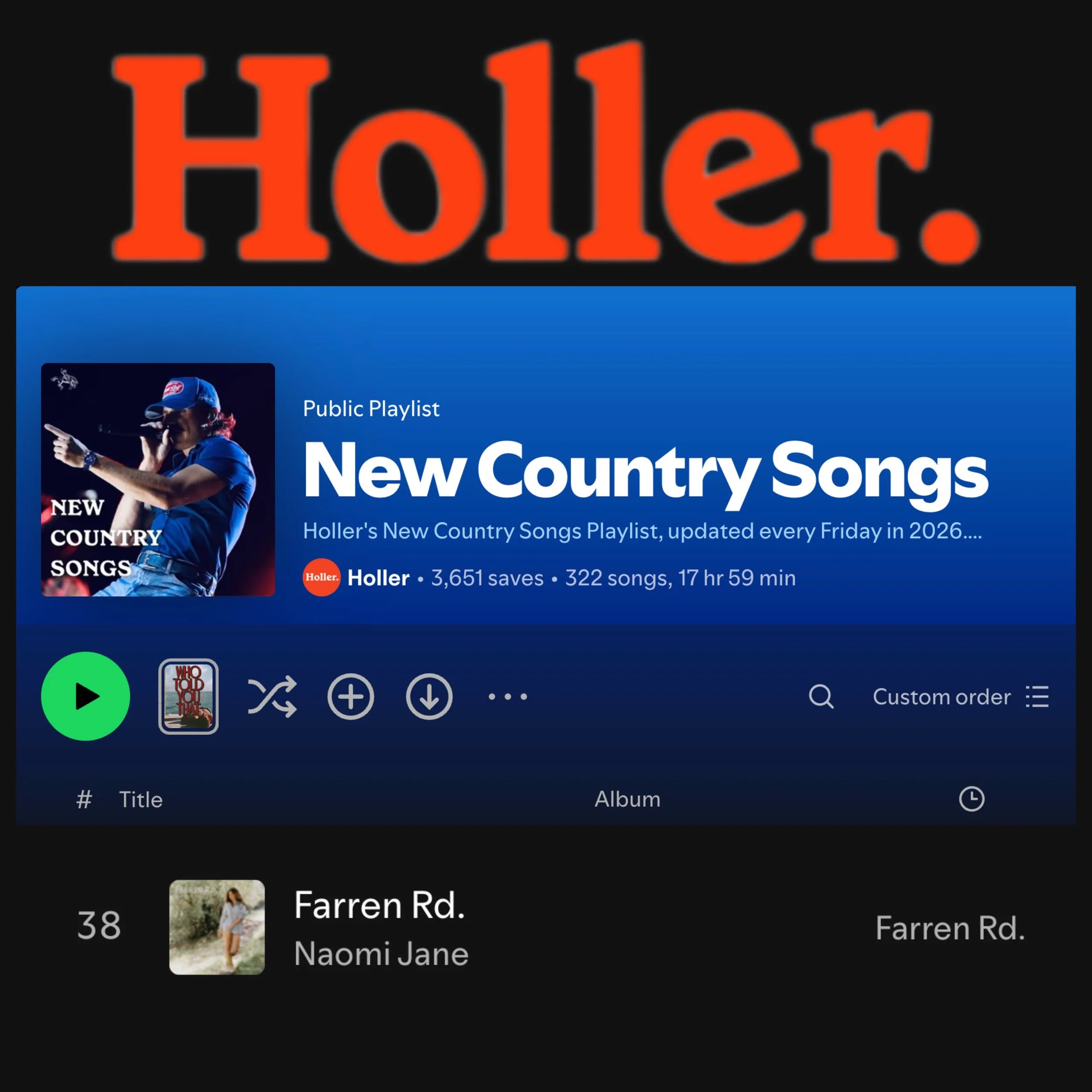 ya&rsquo;ll &hellip; i&rsquo;m on the floor _____ (it is love @hollercountry ) and I can&rsquo;t thank you enough for supporting this bi-coastal-american-mutt 🌾 promise someday i&rsquo;ll be landlocked but till then&hellip; 💗#newrelease #newcountry